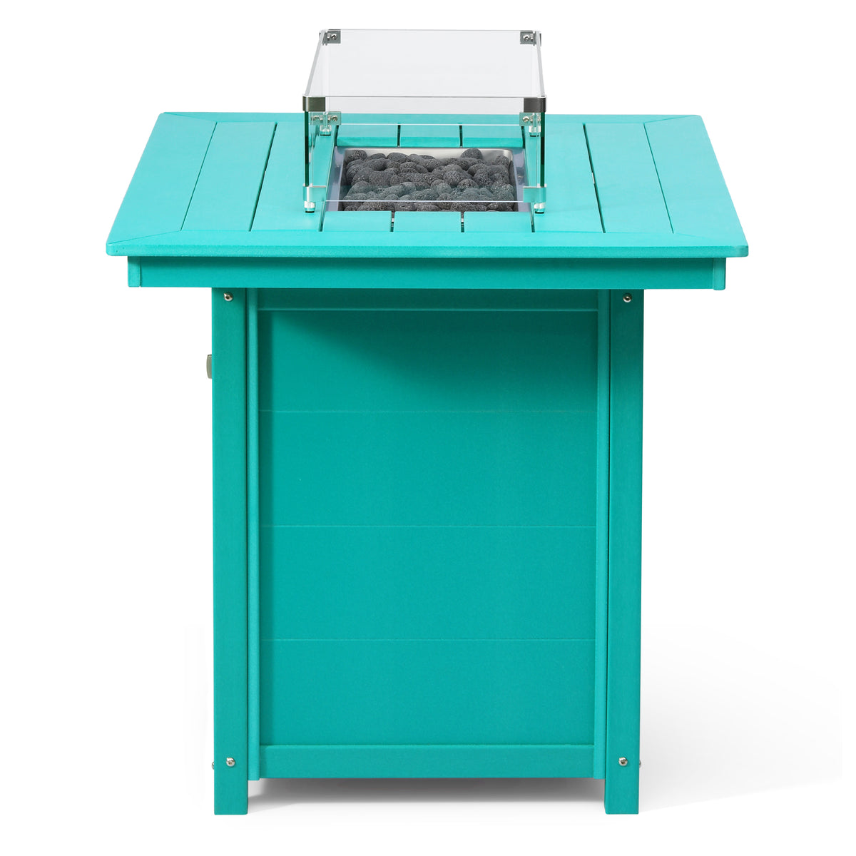 Sol 46" Modern Outdoor Patio Gas Propane Rectangle Fire Pit Table