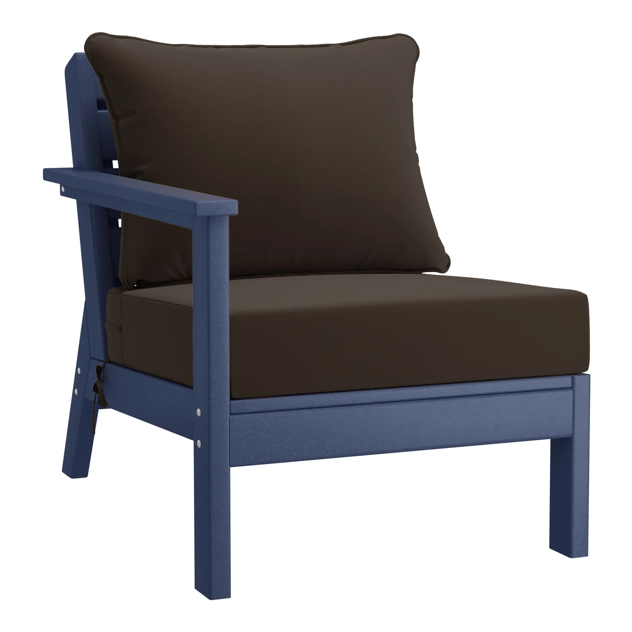 Portsmouth Outdoor Patio HDPE Sectional Sofa with Patio Cushions