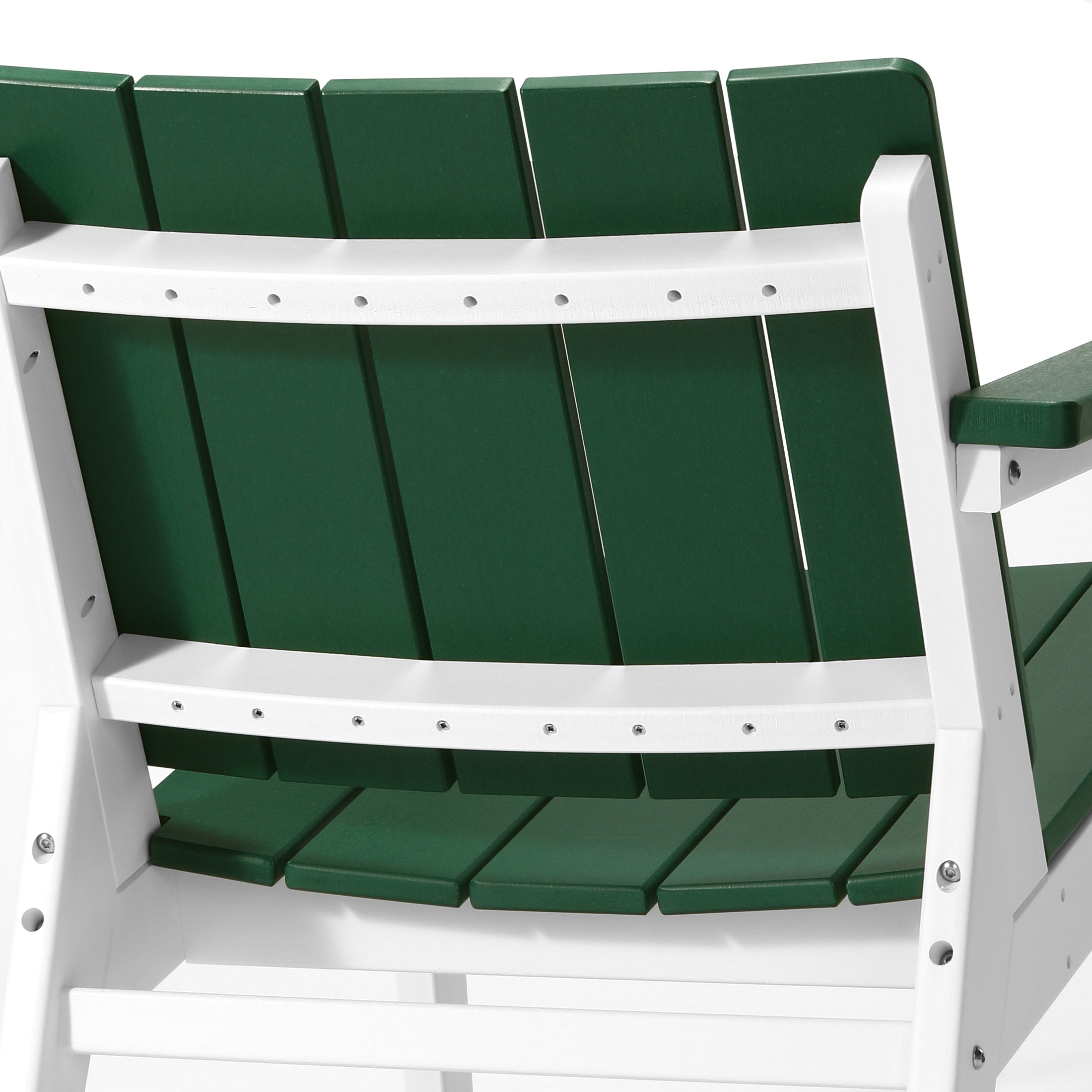 Seaside 3-Piece Outdoor HDPE Conversation Set with Deep Seating Chairs and Round Side Table