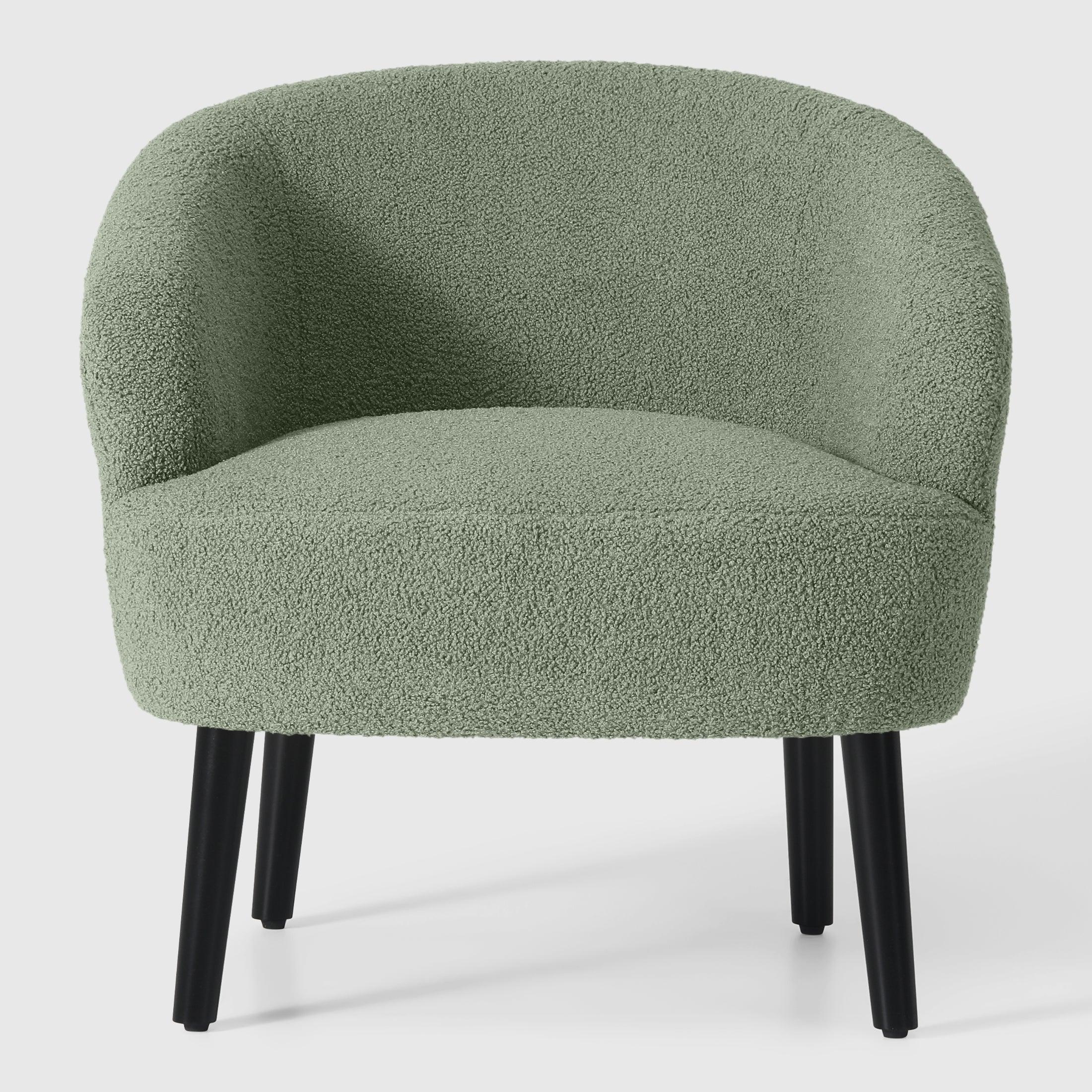 Celine 29" Wide Mid Century Modern Club Barrel Accent Armchair