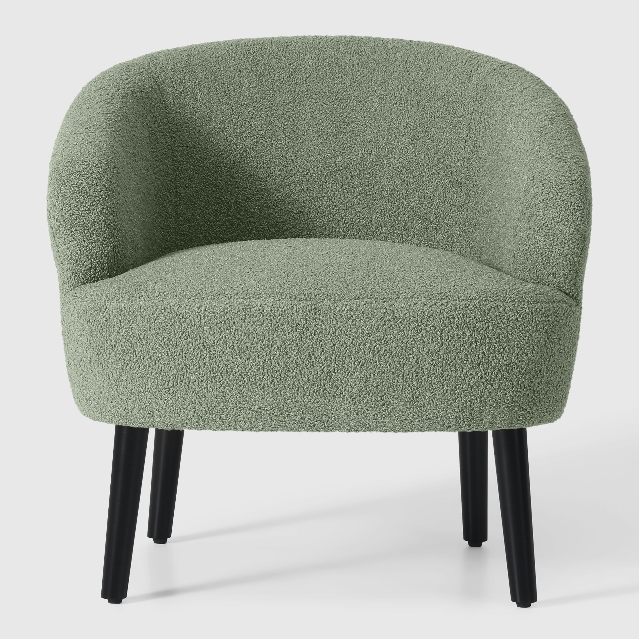 Celine 29" Wide Mid Century Modern Club Barrel Accent Armchair, Set of Two