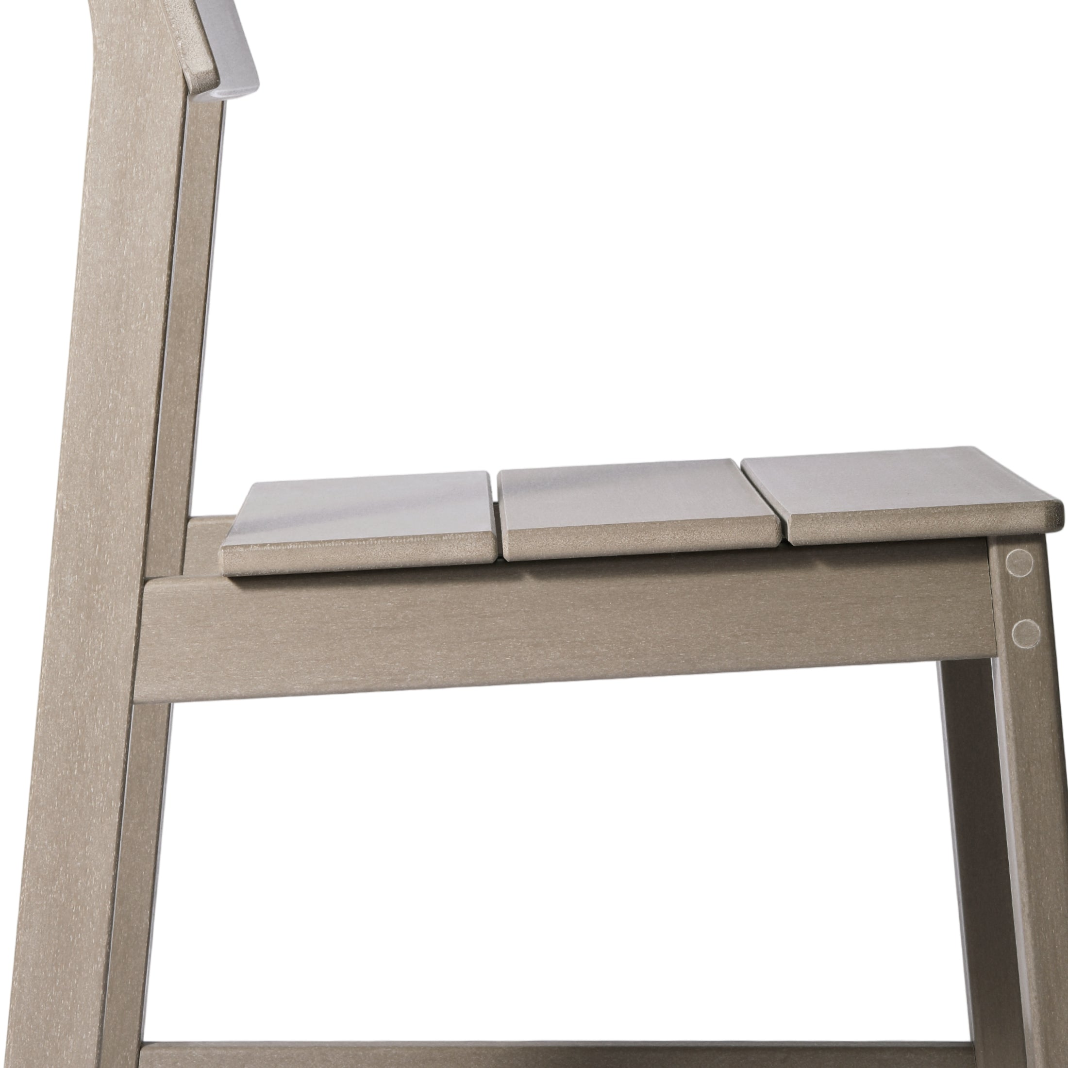 Cambria Modern HDPE Outdoor Armless Patio Dining Chairs (Set of 2)