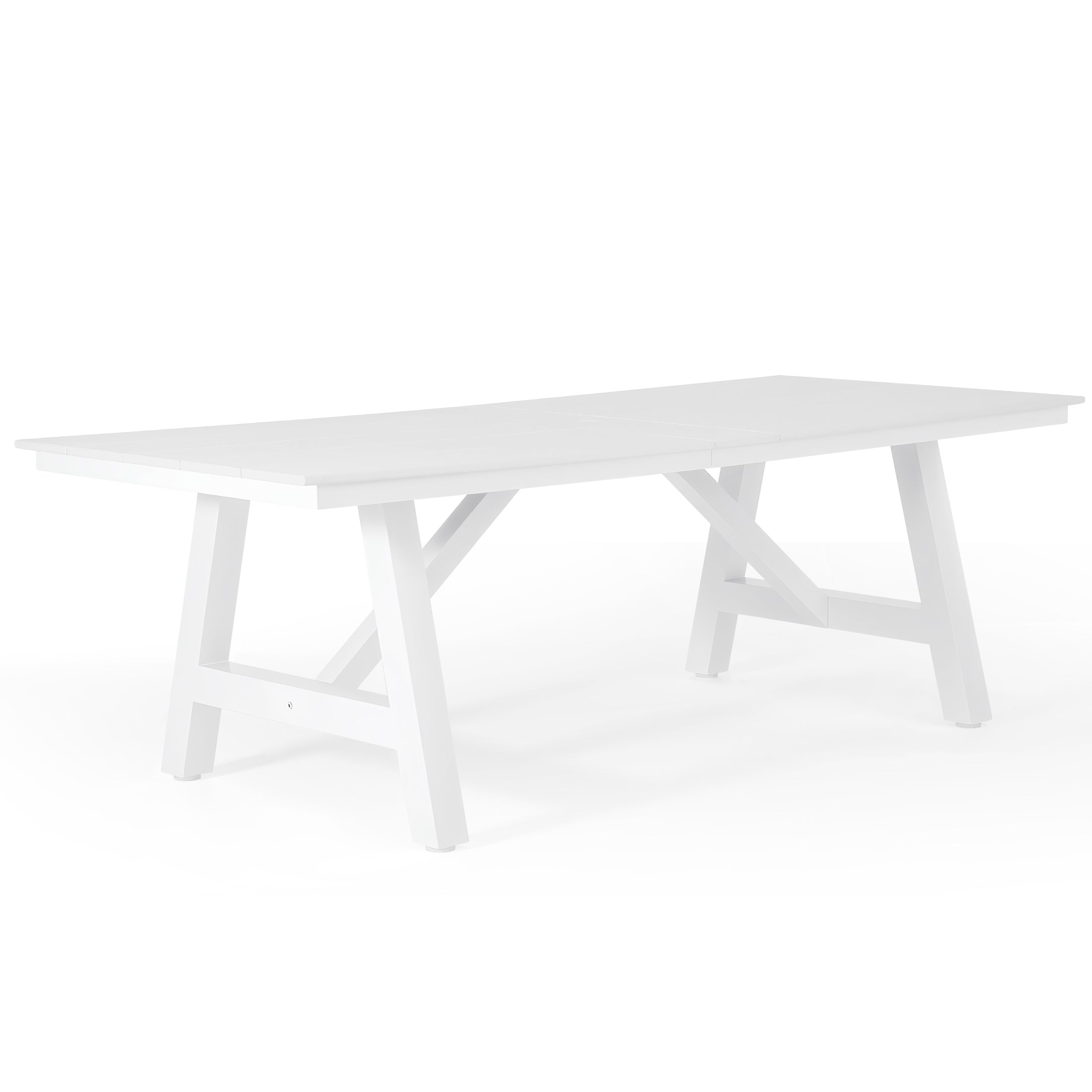 Stinson 9-Piece HDPE Outdoor Furniture Patio Dining Table With Umbrella Hole and Chairs Set For 8