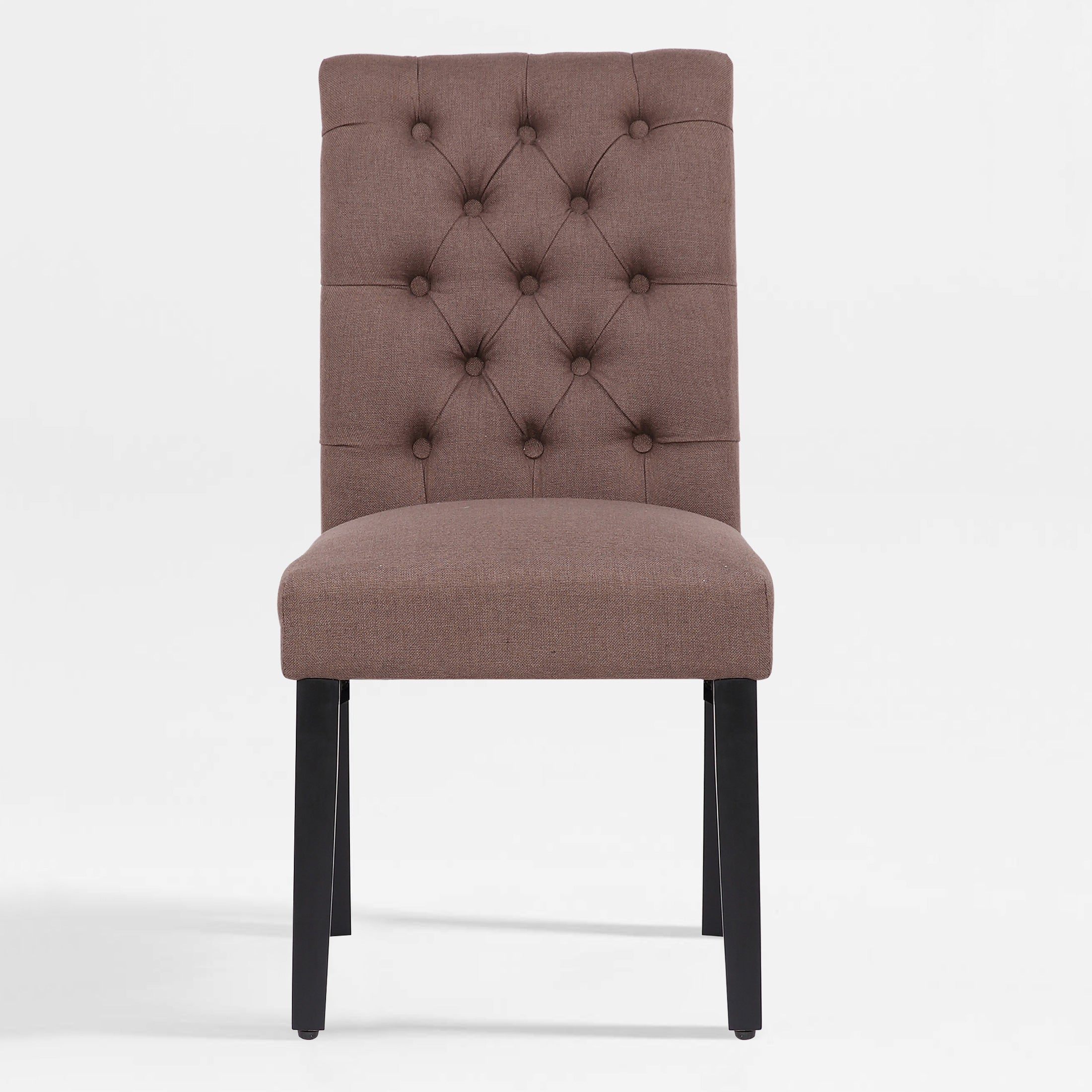 Bellmount Linen fabric tufted upholstered side chair