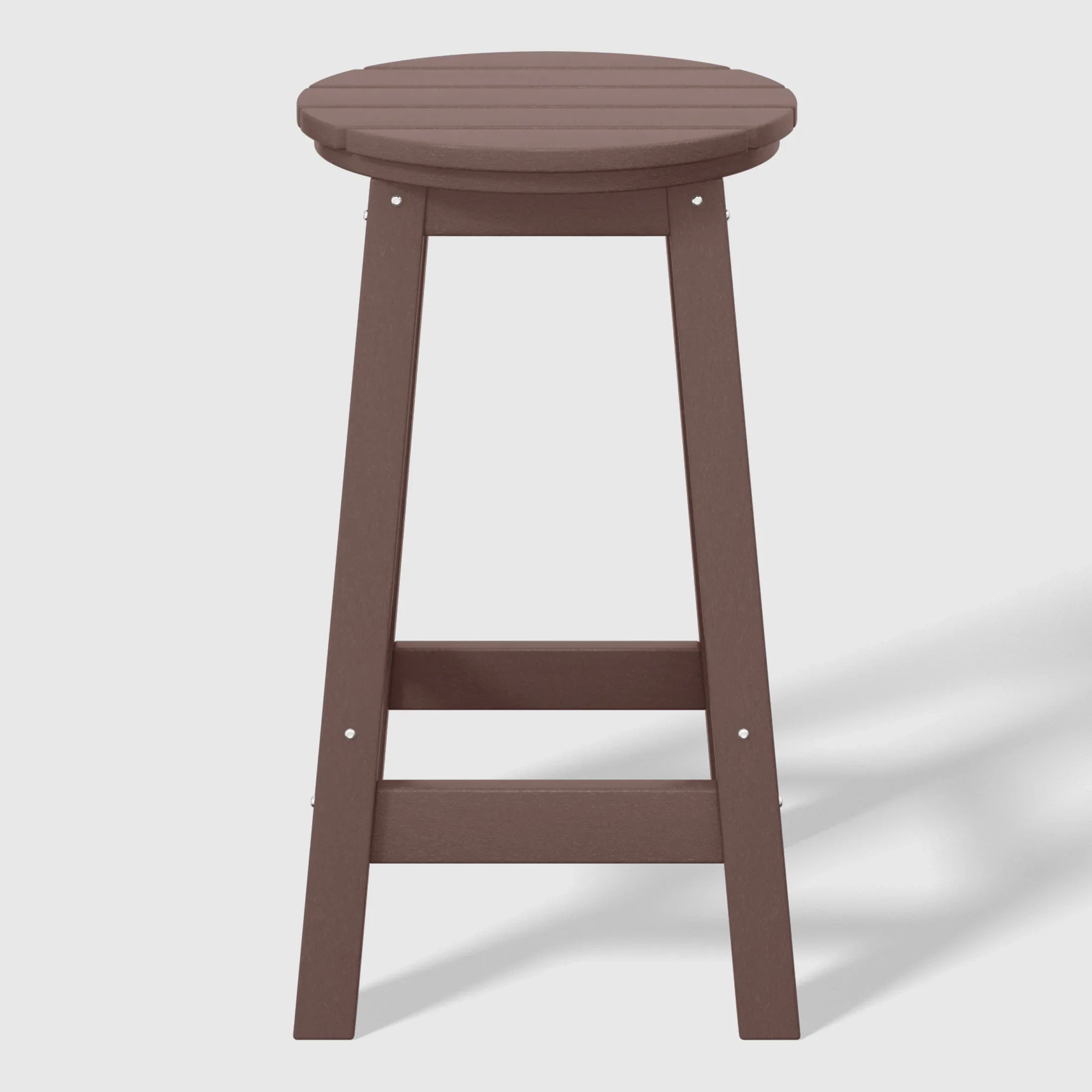 Paradise 5-Piece HDPE Outdoor Patio Dining Bar Bistro Table Set with Counter High Round Bar Stools