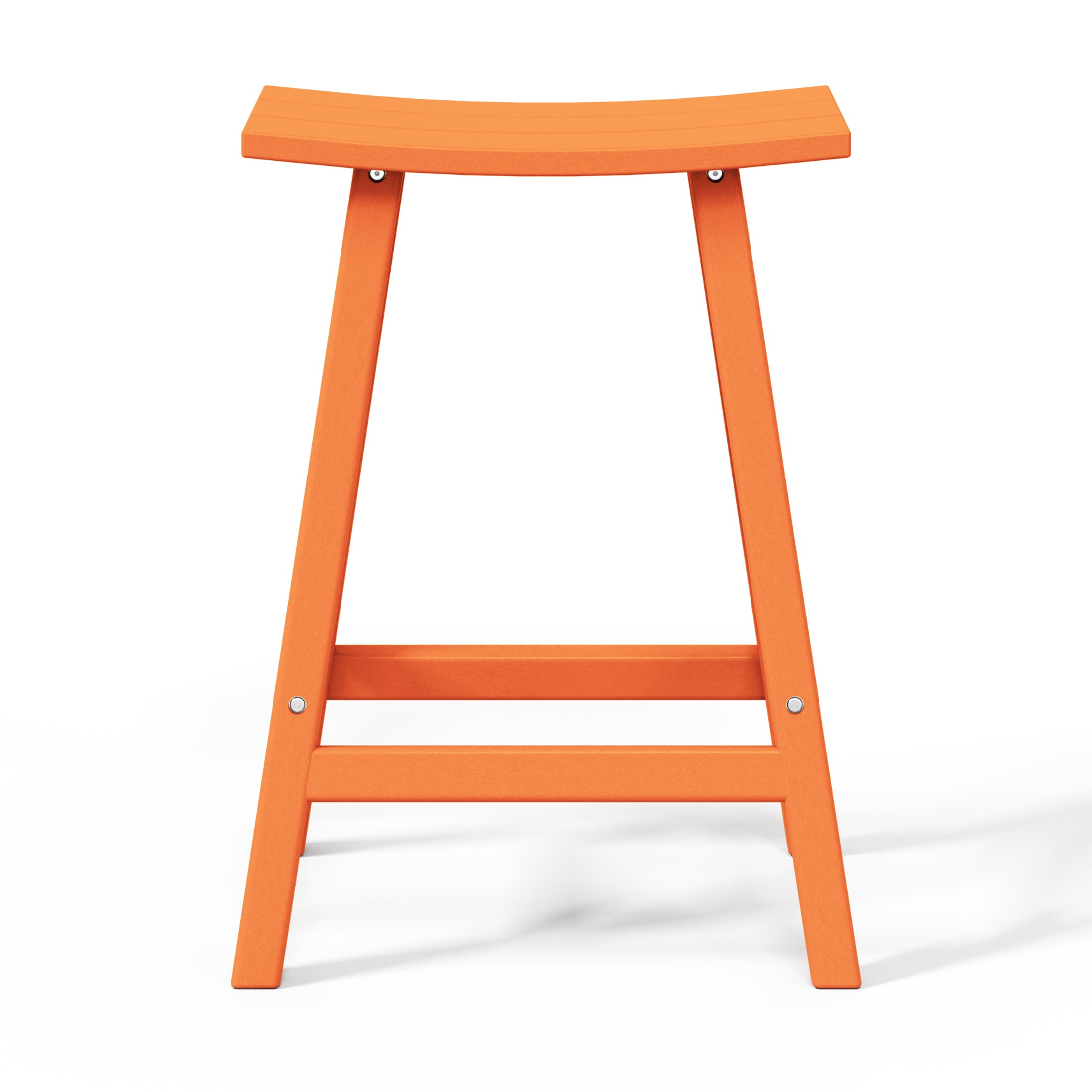 Paradise 24" HDPE Outdoor Patio Counter Height Bar Stools (Set of 2)