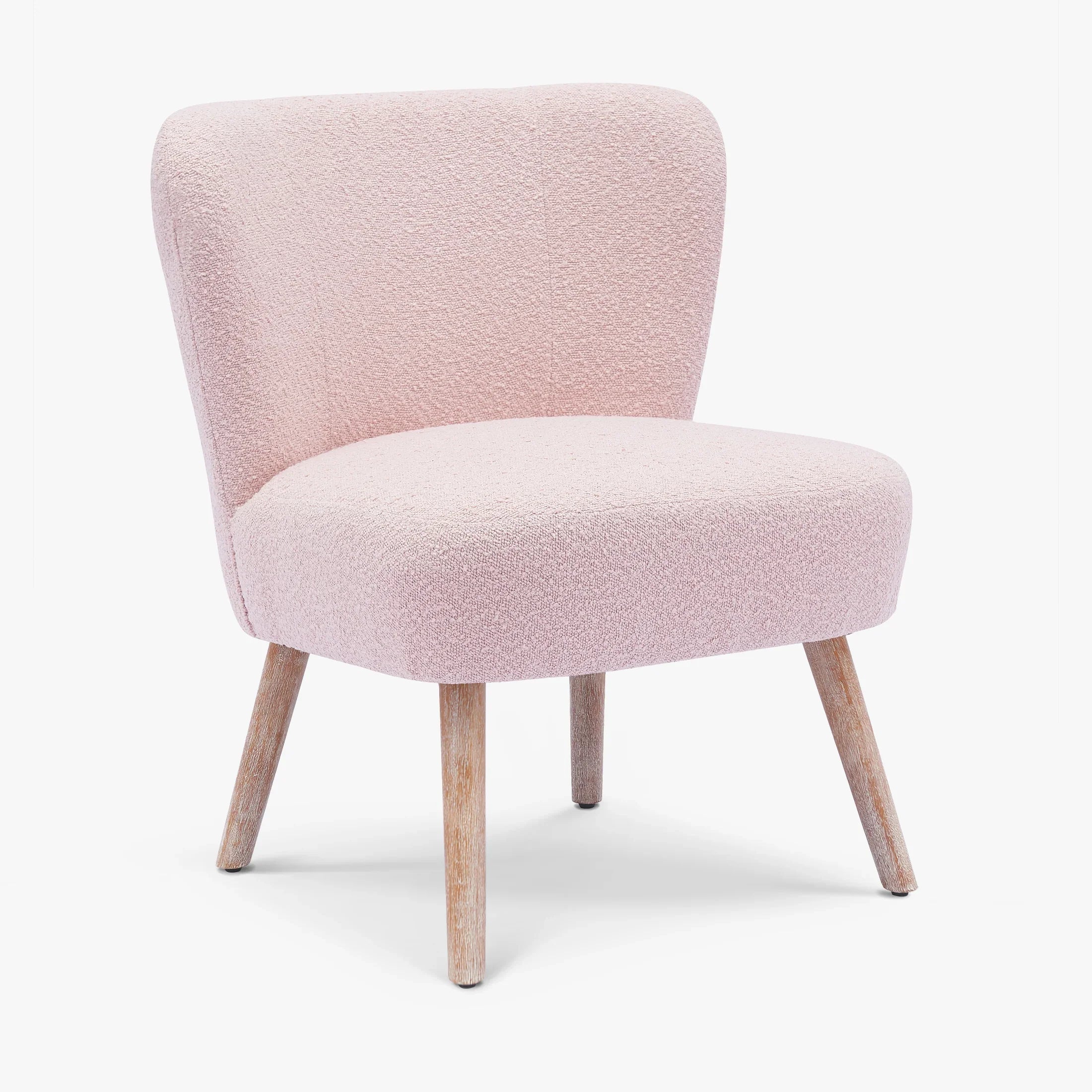 Amélie 25" Wide Upholstered Boucle Accent Chairs Set of Two