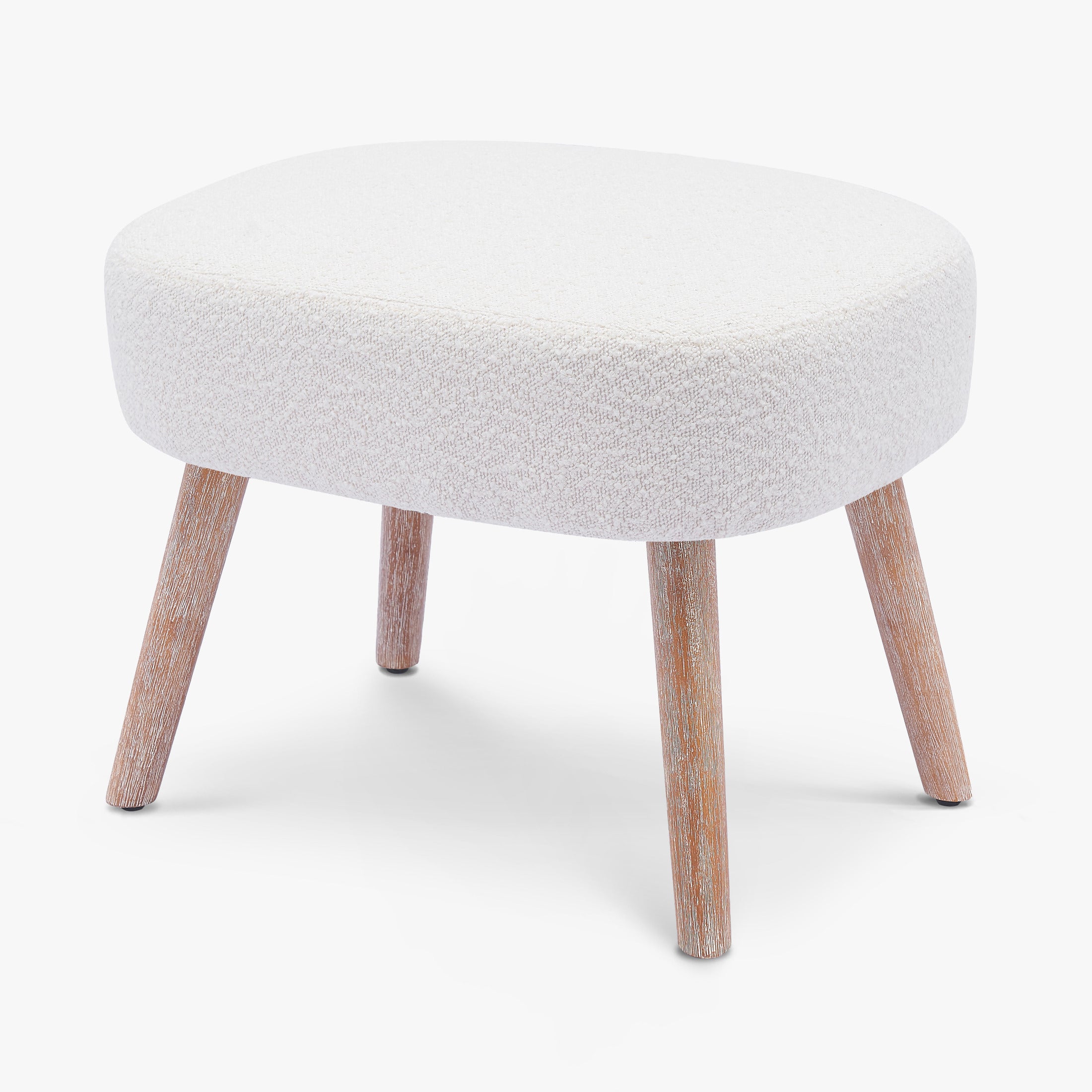 Amélie 21" Wide Square Upholstered Cushion Ottoman Foot Stool