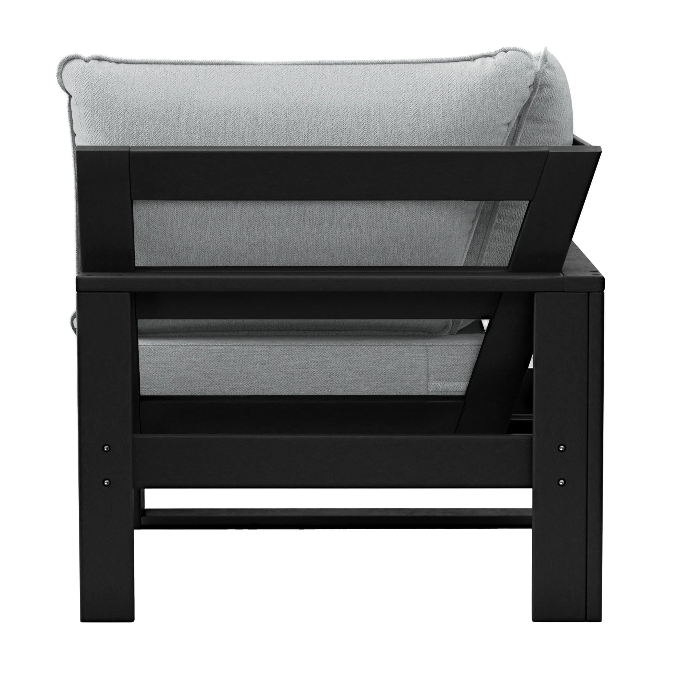 Rockaway Outdoor HDPE Sectional Corner Sofa Seat with Water-Proof Cushions
