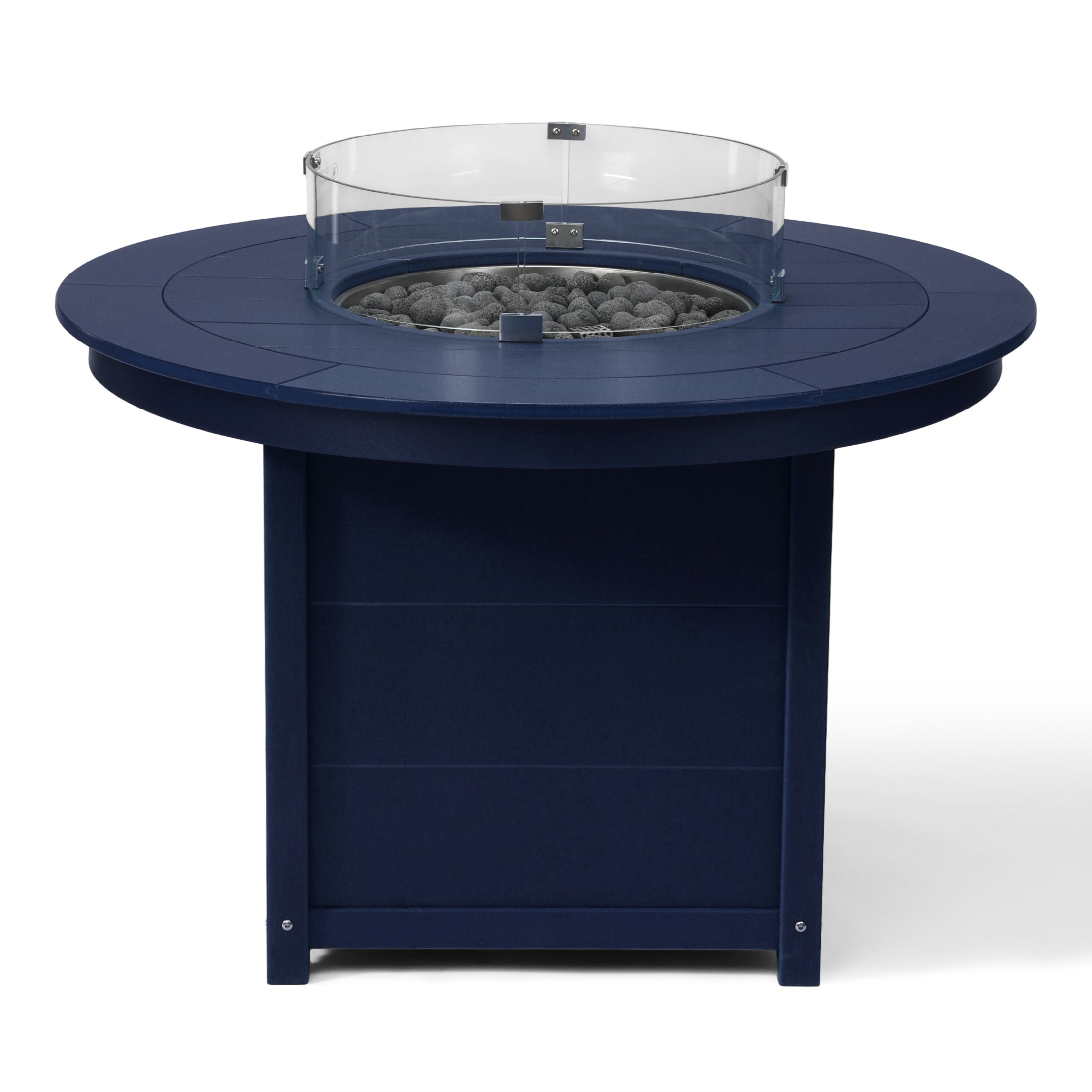 Sol 47" Modern Outdoor Patio Propane Gas Round Fire Pit Table