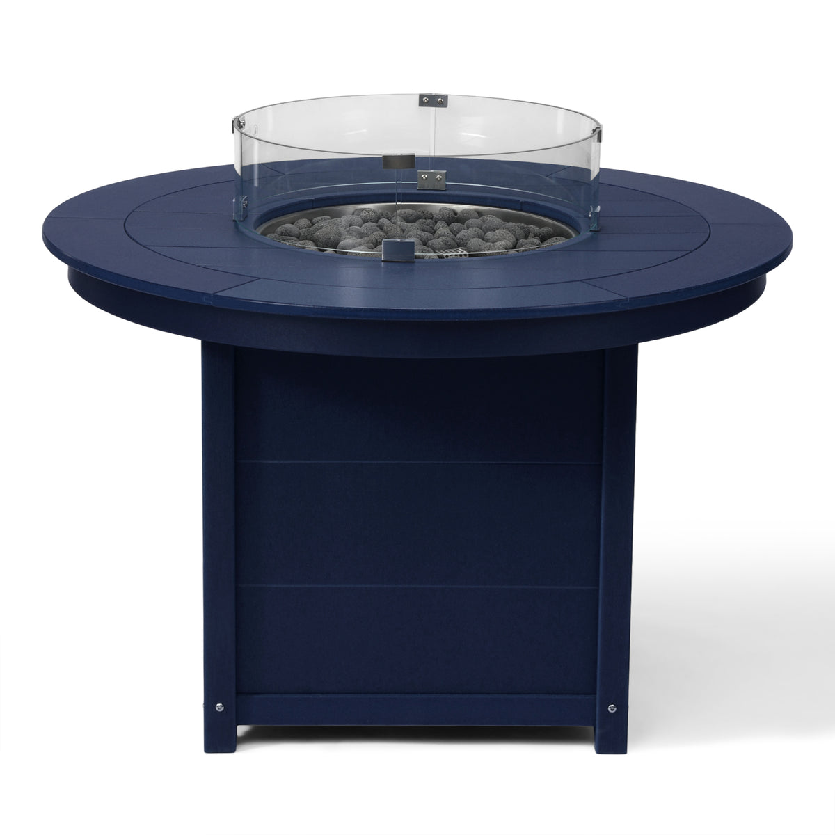 Sol 47" Modern Outdoor Patio Propane Gas Round Fire Pit Table