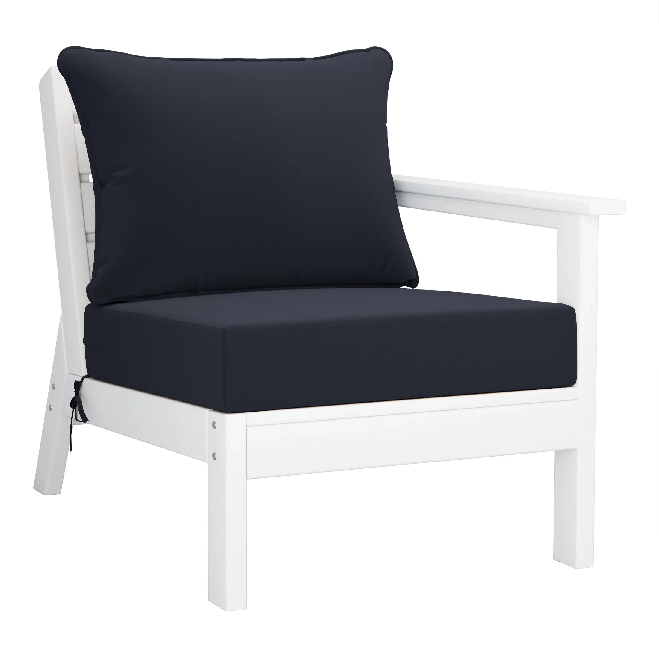 Portsmouth Outdoor Patio HDPE Sectional Sofa with Patio Cushions
