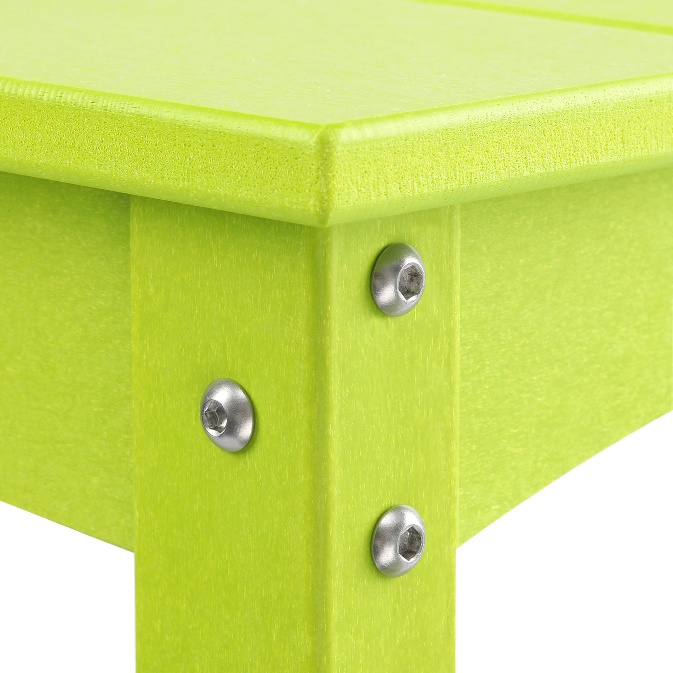 Paradise 55" Outdoor Patio HDPE Adirondack 2-Tier Shelf Console Table