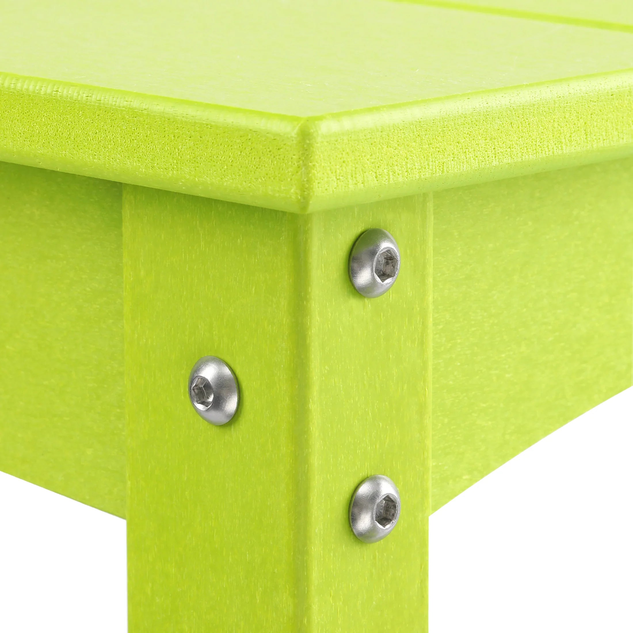 Paradise 55" Outdoor Patio HDPE Adirondack 2-Tier Shelf Console Table