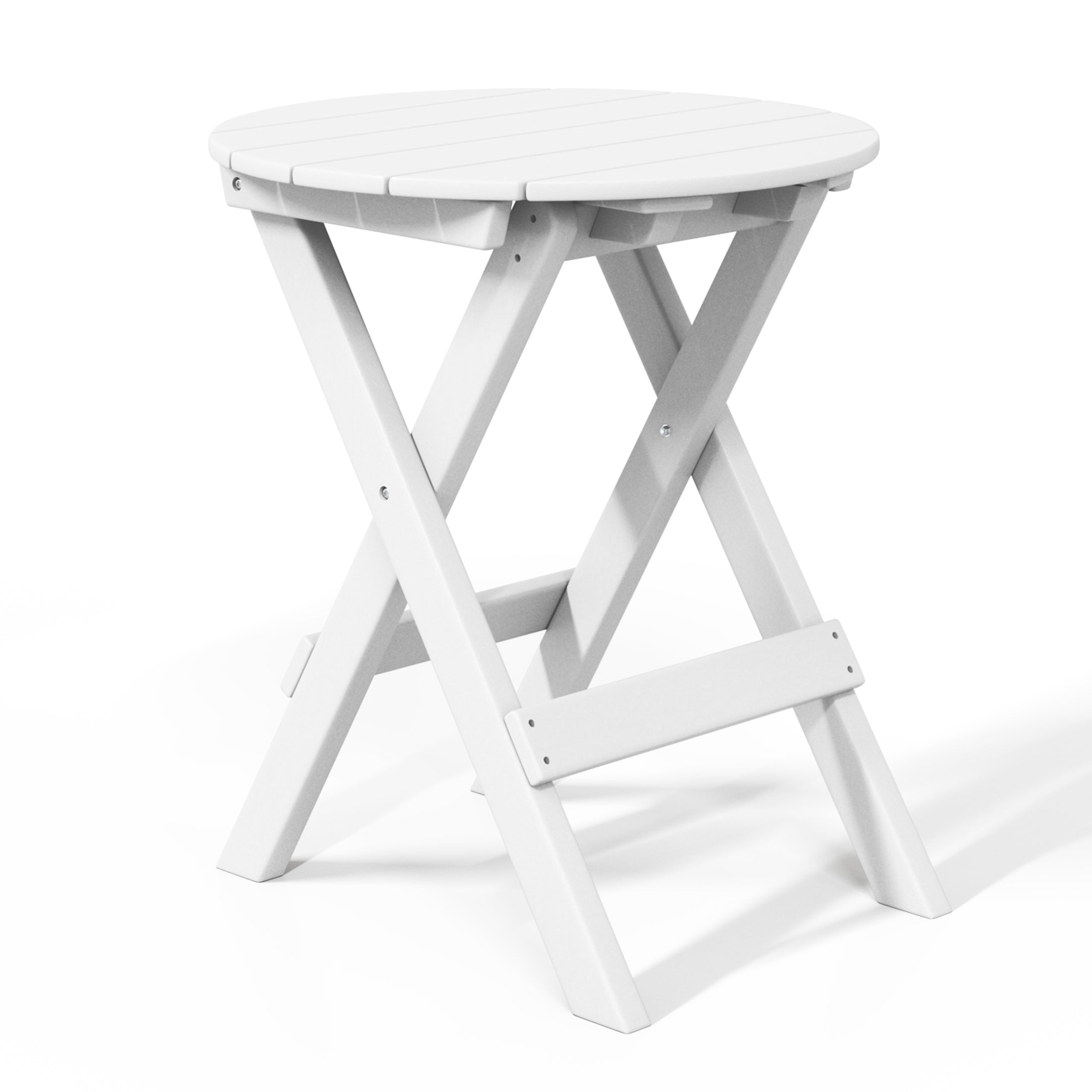 Paradise HDPE Outdoor 24.5 Inch Round Portable Folding Patio Dining Table