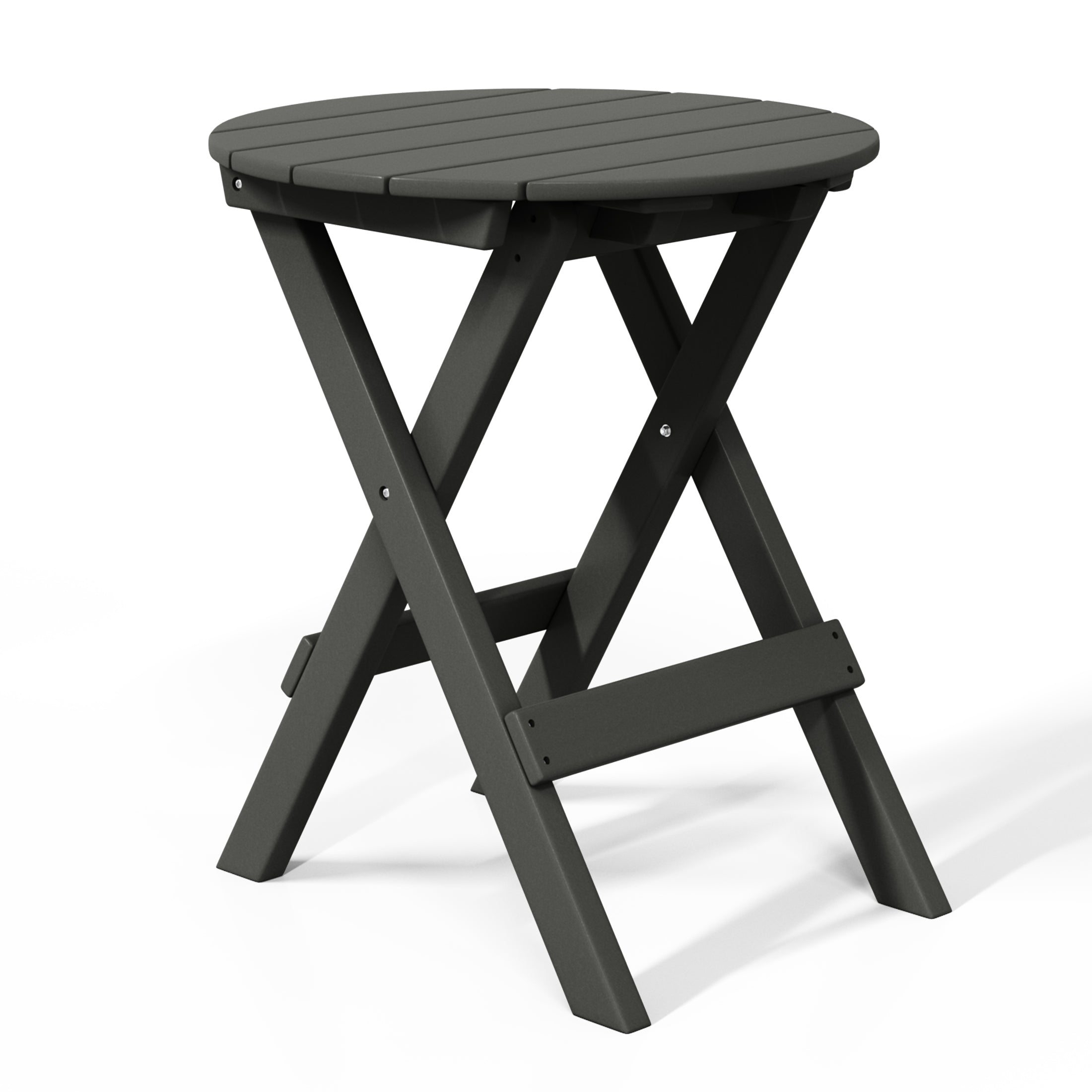 Paradise HDPE Outdoor 24.5 Inch Round Portable Folding Patio Dining Table