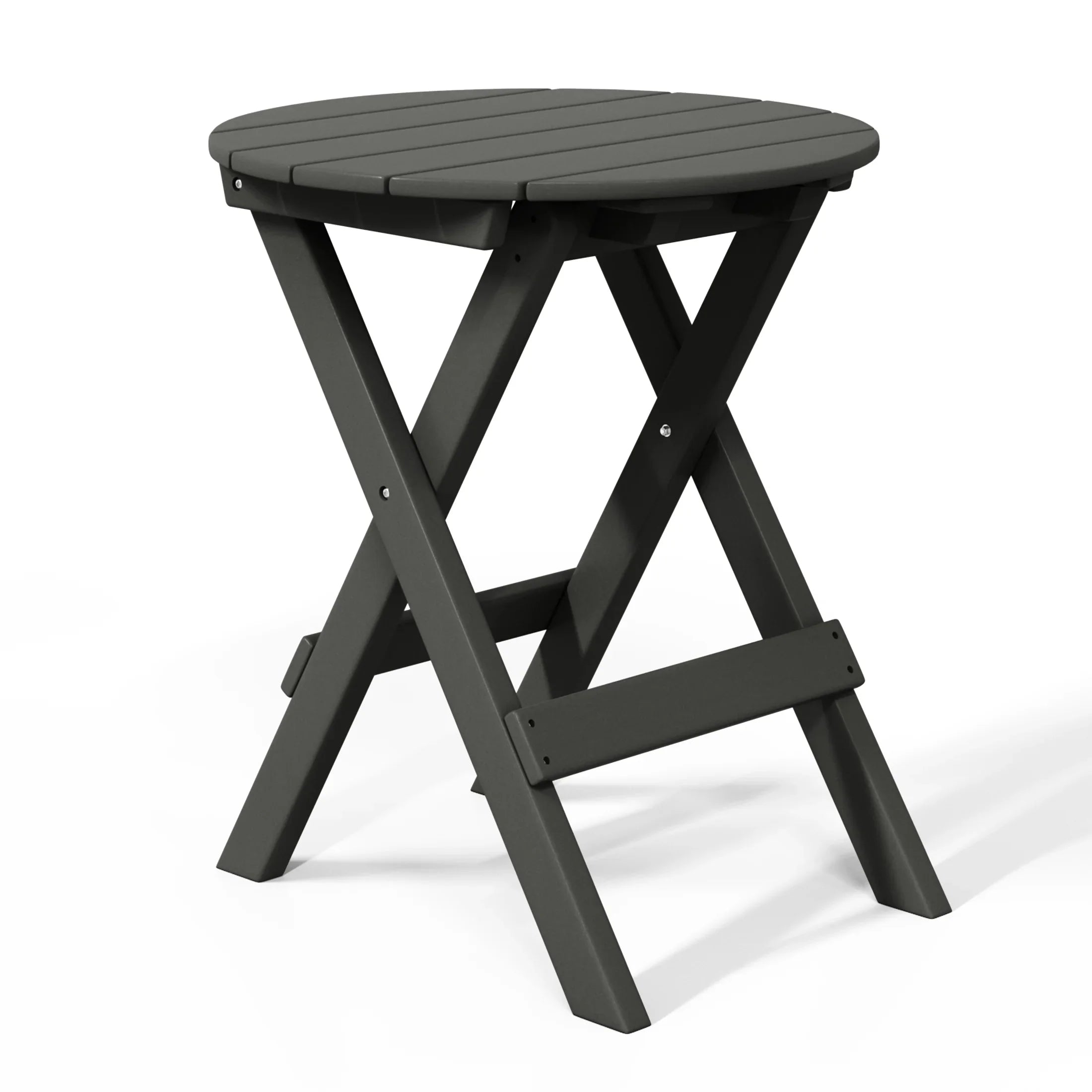 Paradise HDPE Outdoor 24.5 Inch Round Portable Folding Patio Dining Table