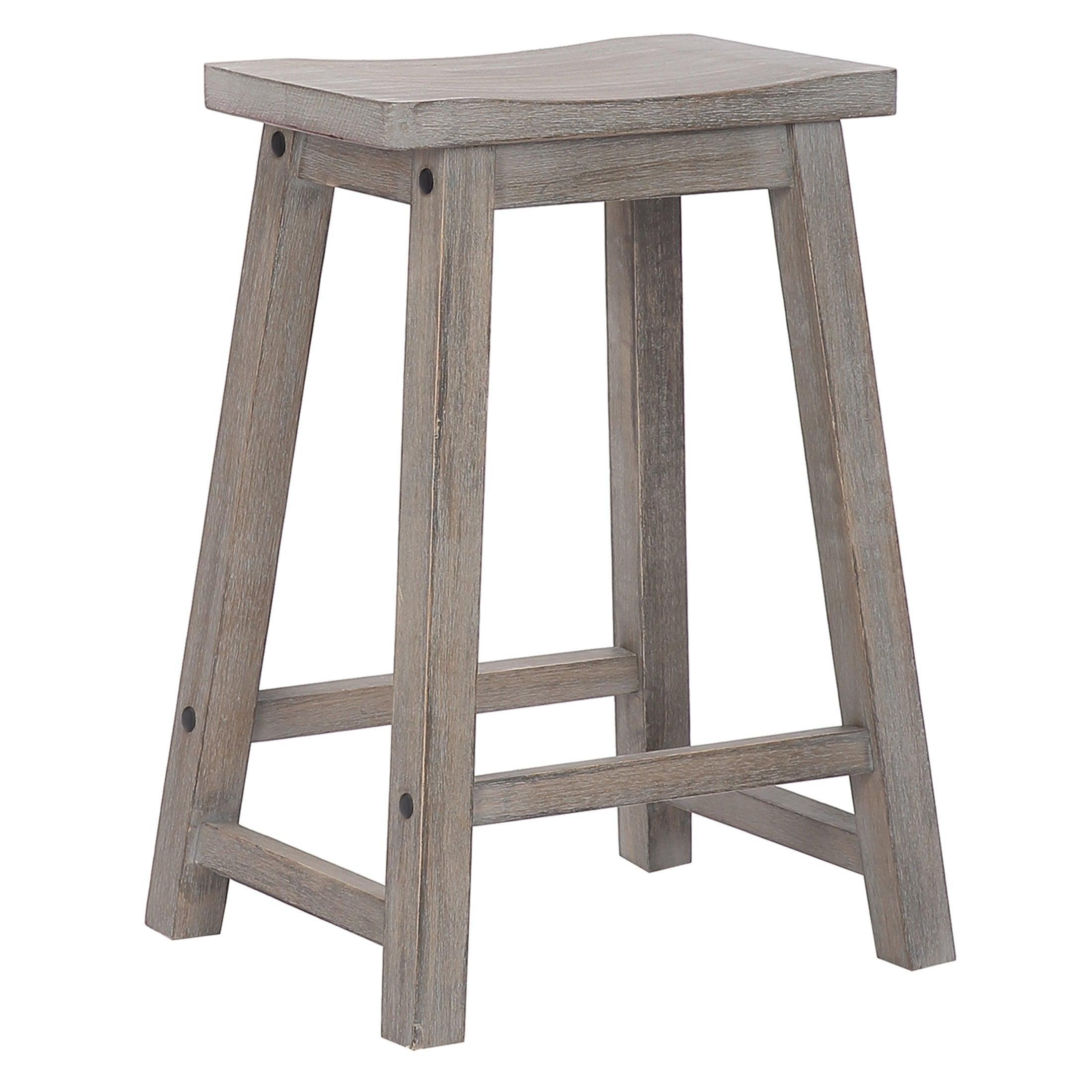 Arman 24" Inch Classic Wood Bar Stool - Costaelm