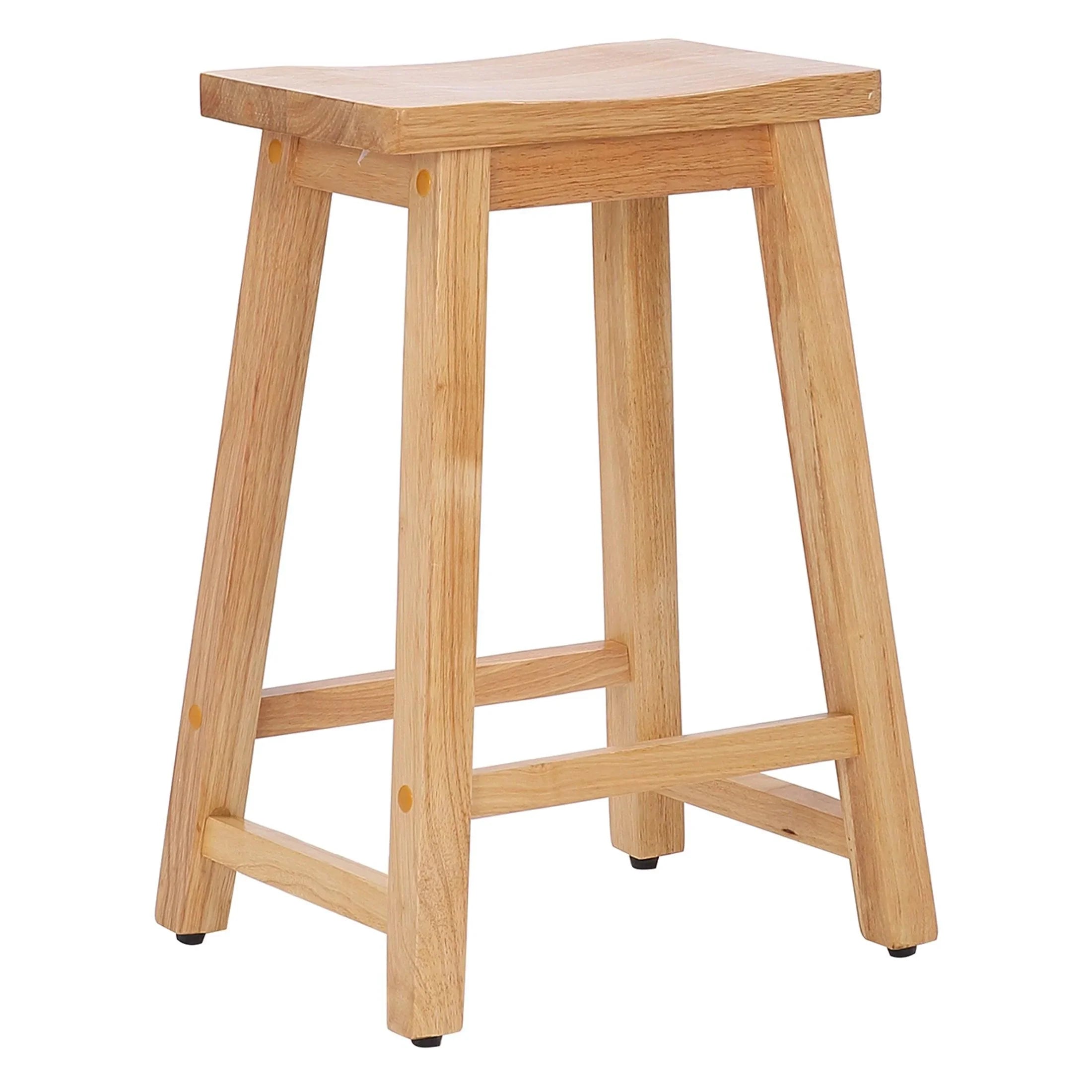 Arman 24" Inch Classic Wood Bar Stool - Costaelm