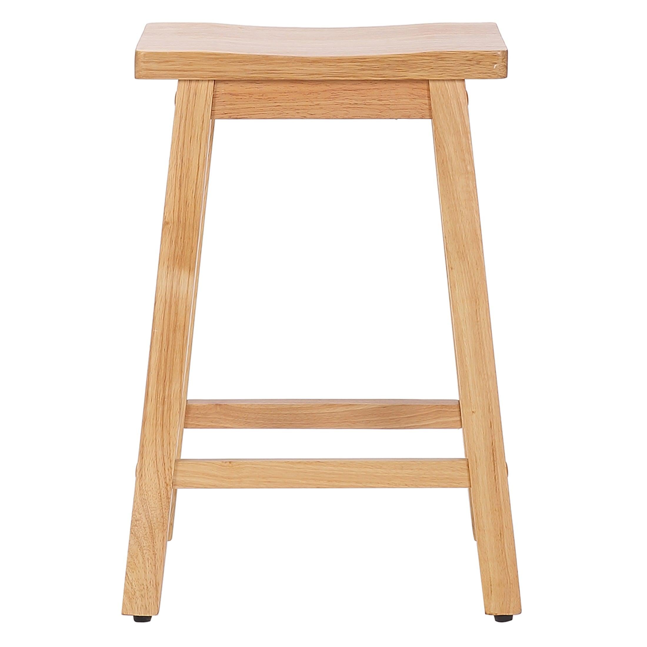 Arman 24" Inch Classic Wood Bar Stool - Costaelm