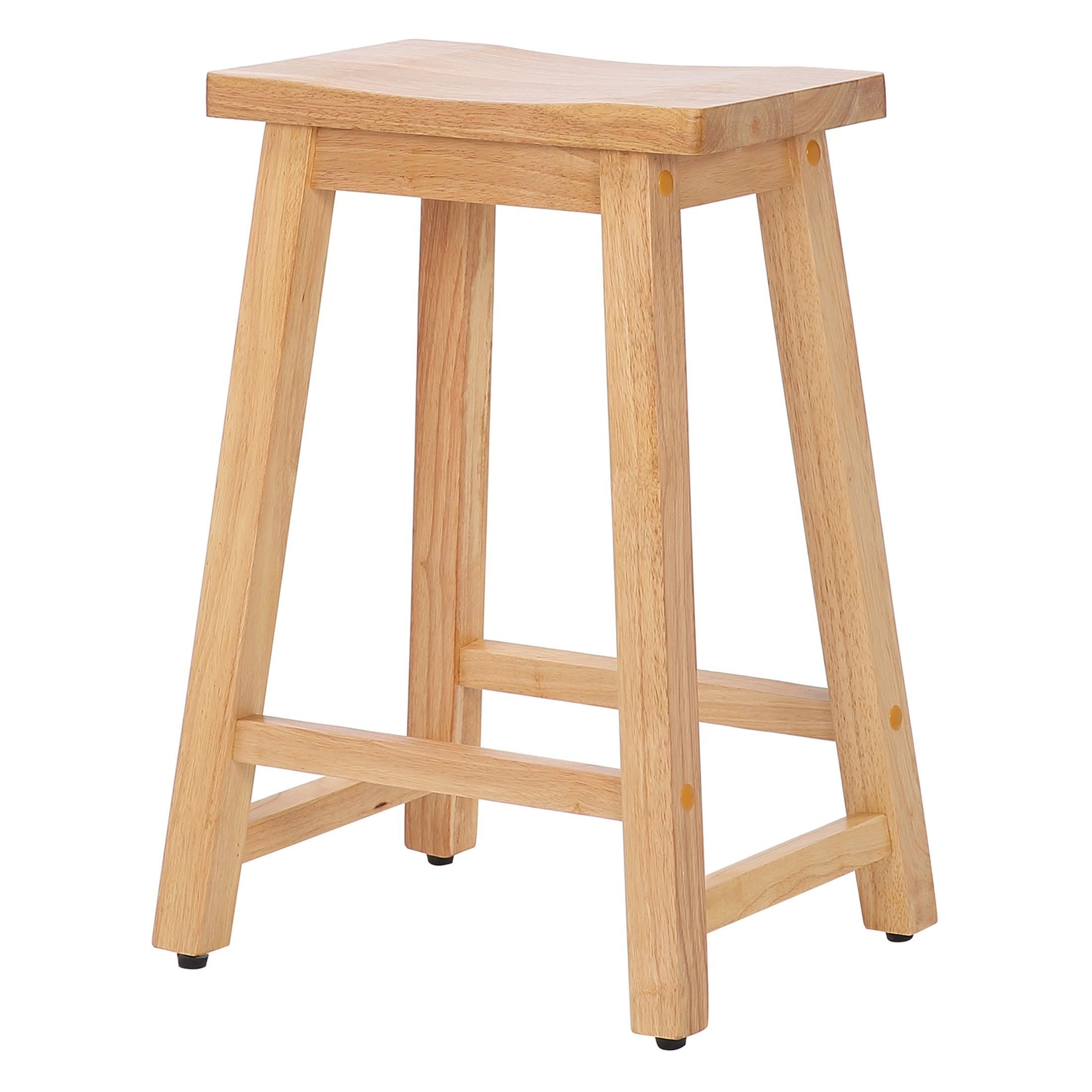 Arman 24" Inch Classic Wood Bar Stool - Costaelm