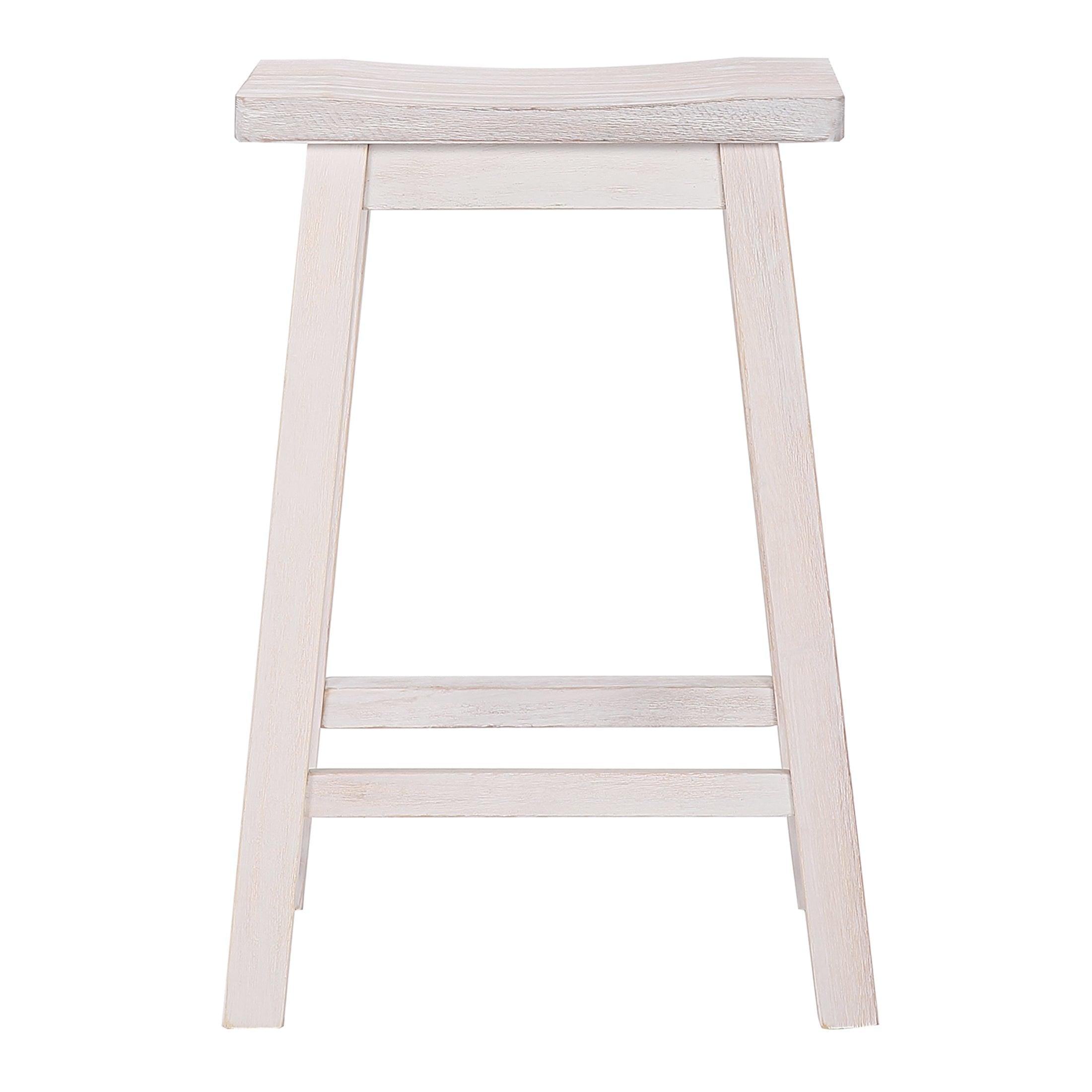 Arman 24" Inch Classic Wood Bar Stool (Set of 2) - Costaelm