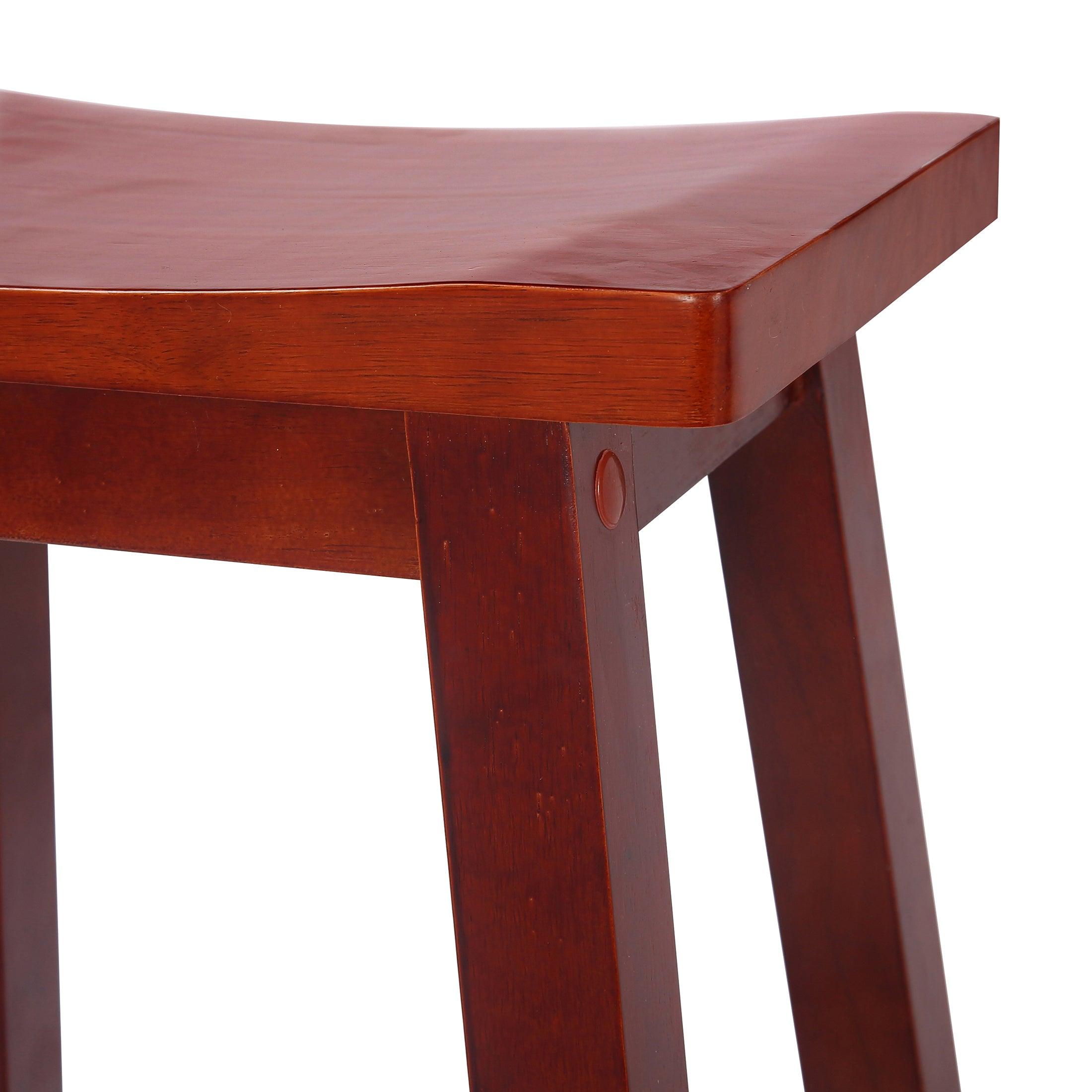 Arman 29" Inch Classic Counter Height Wood Bar Stool (Set of 2) - Costaelm