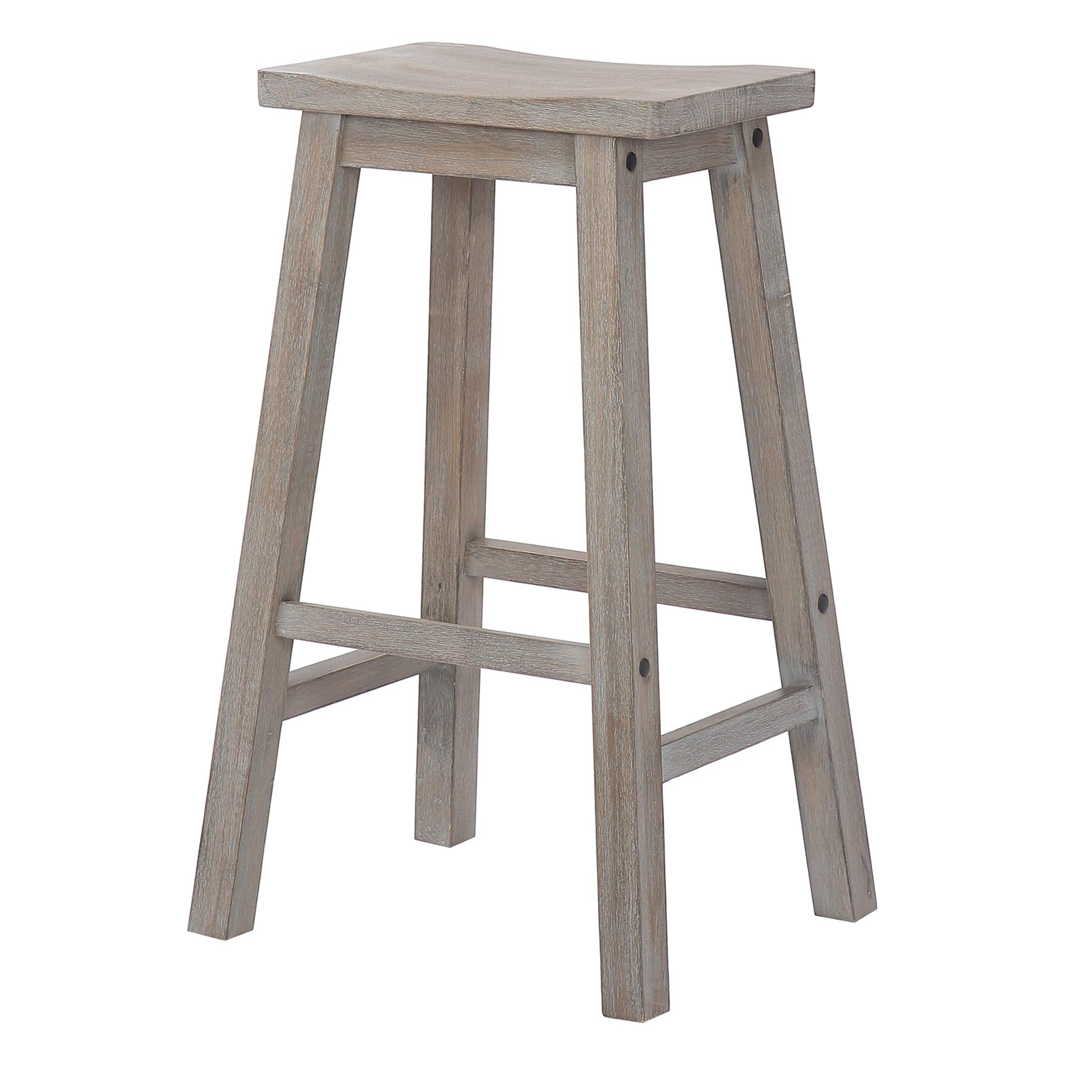 Arman 29" Inch Classic Counter Height Wood Bar Stool (Set of 2) - Costaelm