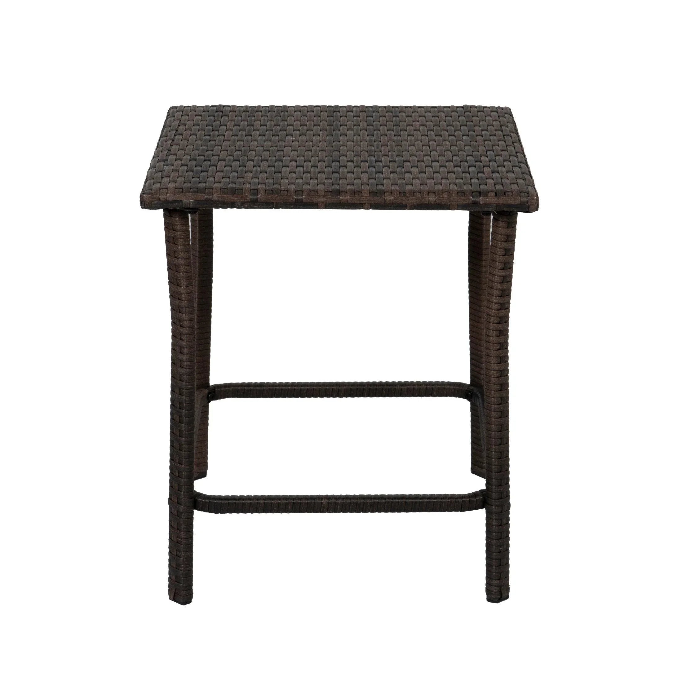 Bistro 3-Piece Patio Conversation Set Coffee PE Rattan Wicker - Costaelm