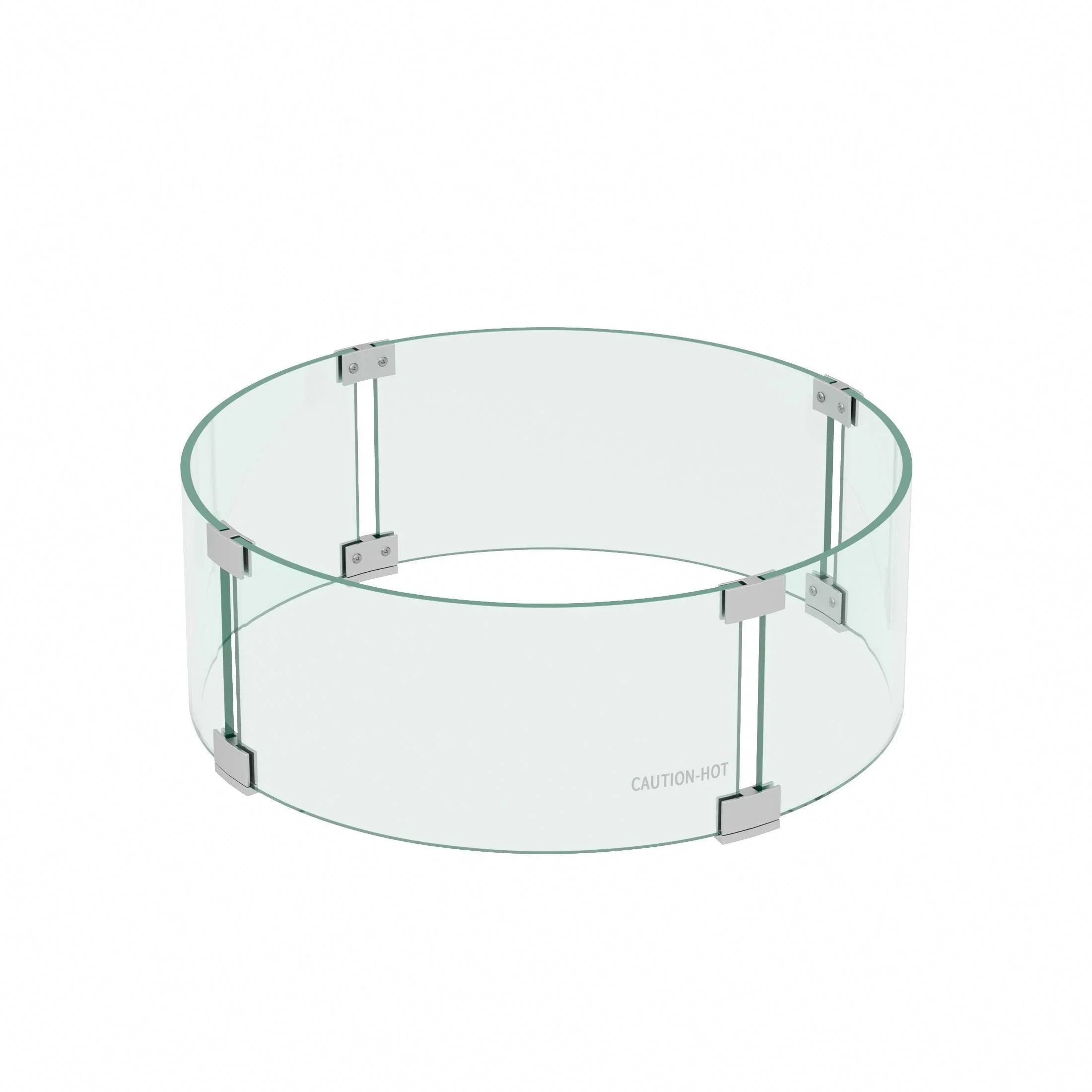 Hampshire Round Tempered Glass Fire Flame Guard 17" - Costaelm