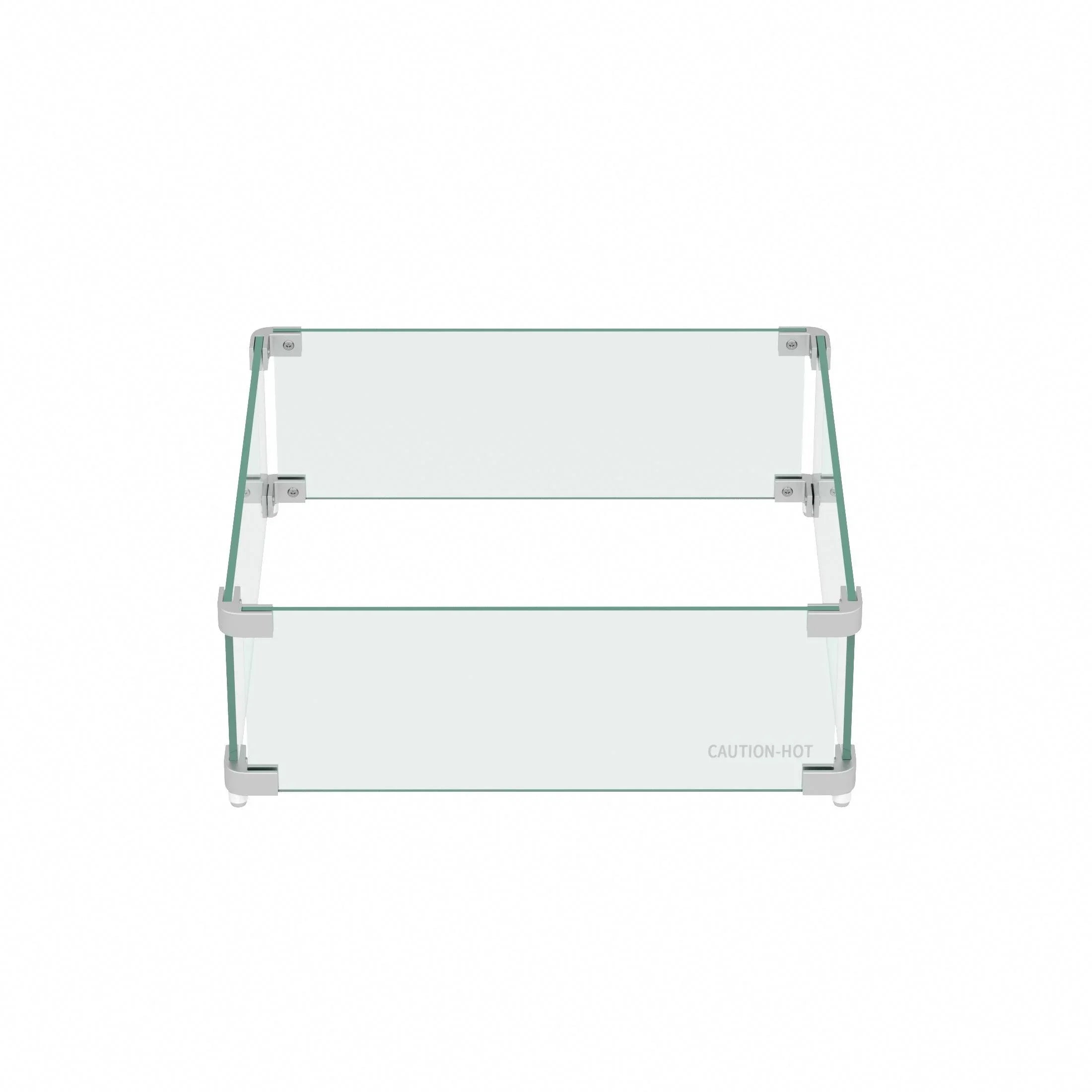 Hampshire Square Tempered Glass Fire Flame Guard 17.5" - Costaelm