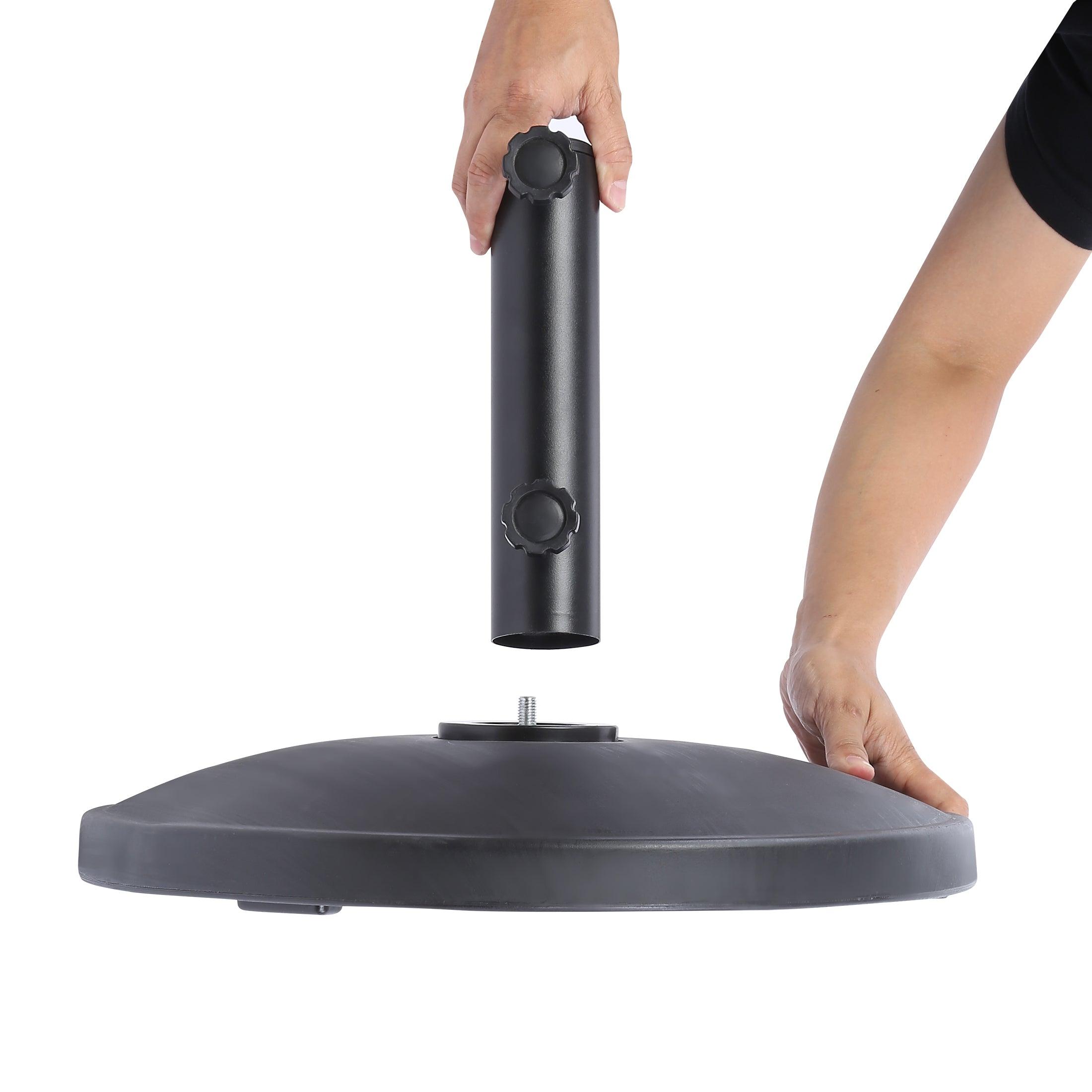 Mason Round Resin Umbrella Base Weight Stand - Costaelm