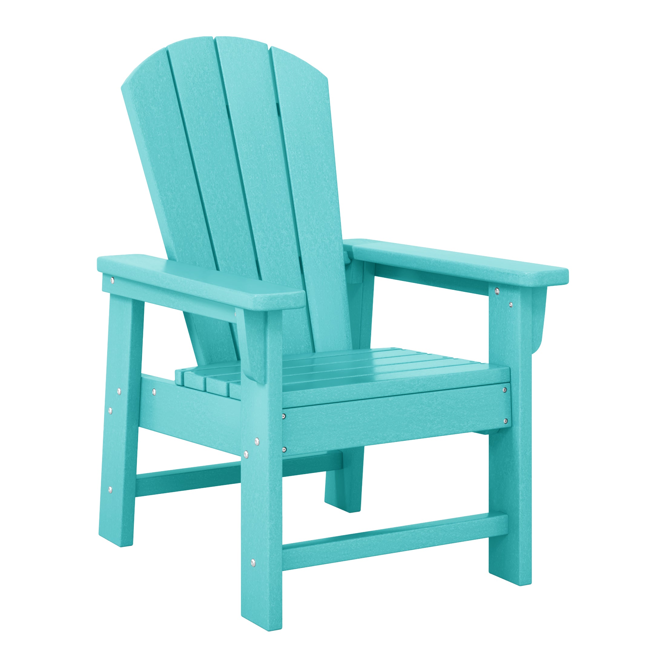 Paradise Kids 5-Piece HDPE Outdoor Square Patio Dining Table and Chairs Set