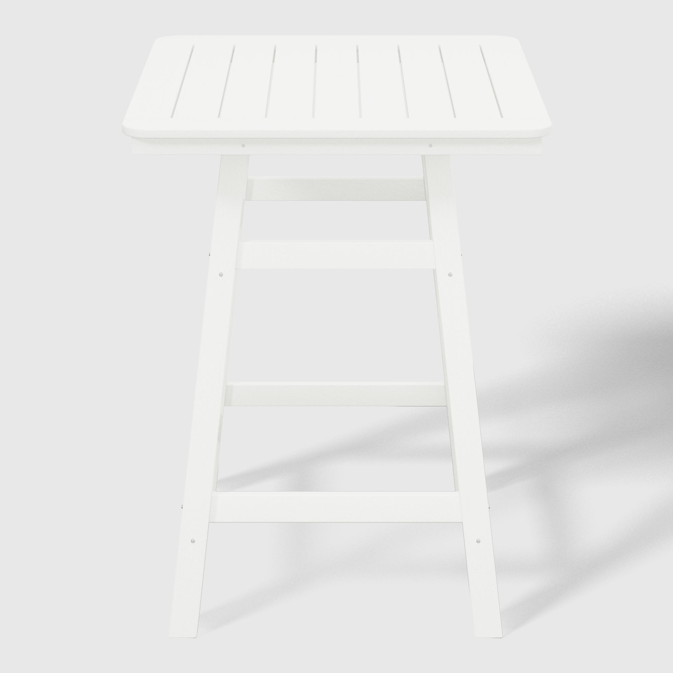 Paradise 30" Square Outdoor Patio Counter High Bistro Bar Table With Umbrella Hole