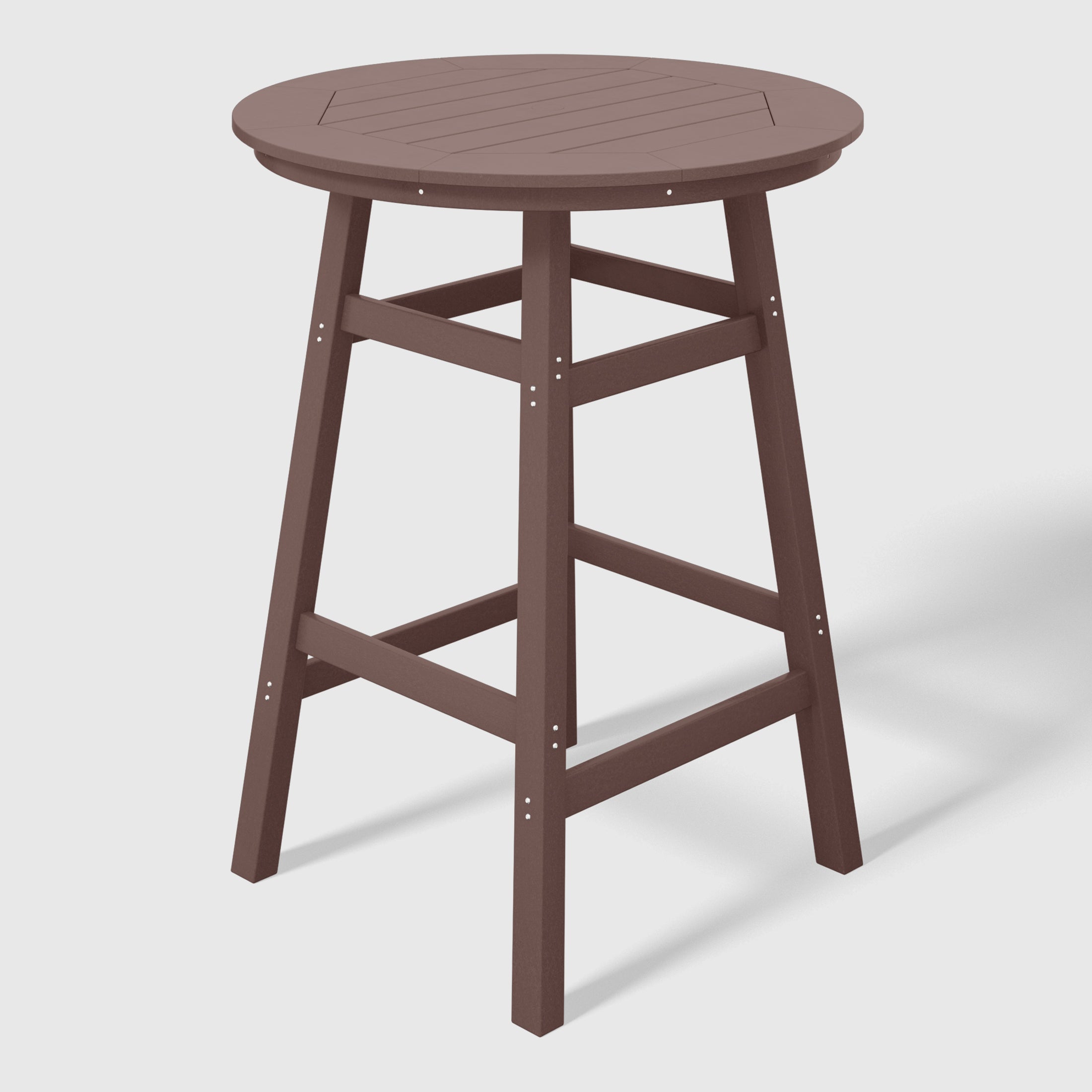Paradise Outdoor 35" HDPE Round Patio Bar Height Table