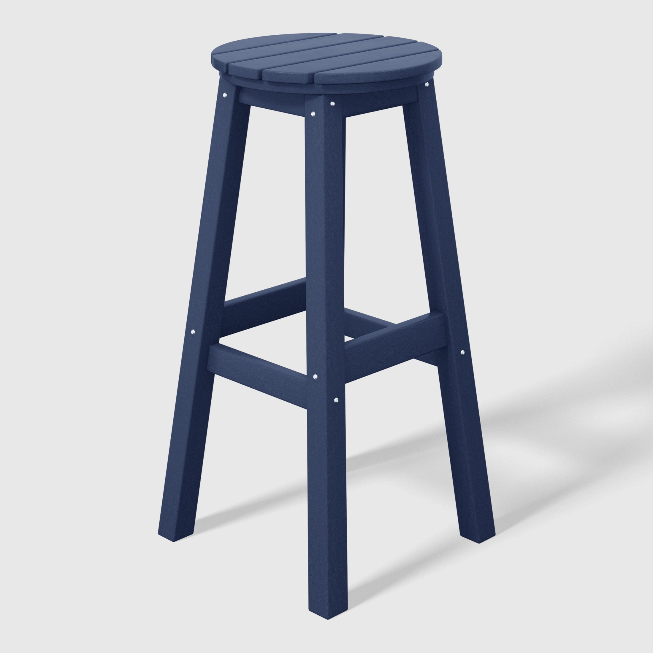 Paradise 29" HDPE Outdoor Patio Round Bar Stool Set of 3