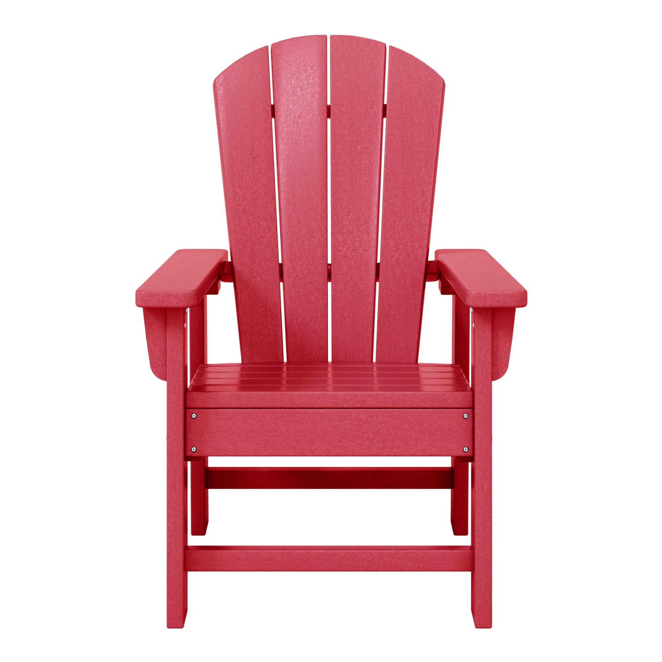 Paradise 2-Piece Kids Outdoor HDPE Adirondack Chair With Square Side Table Set