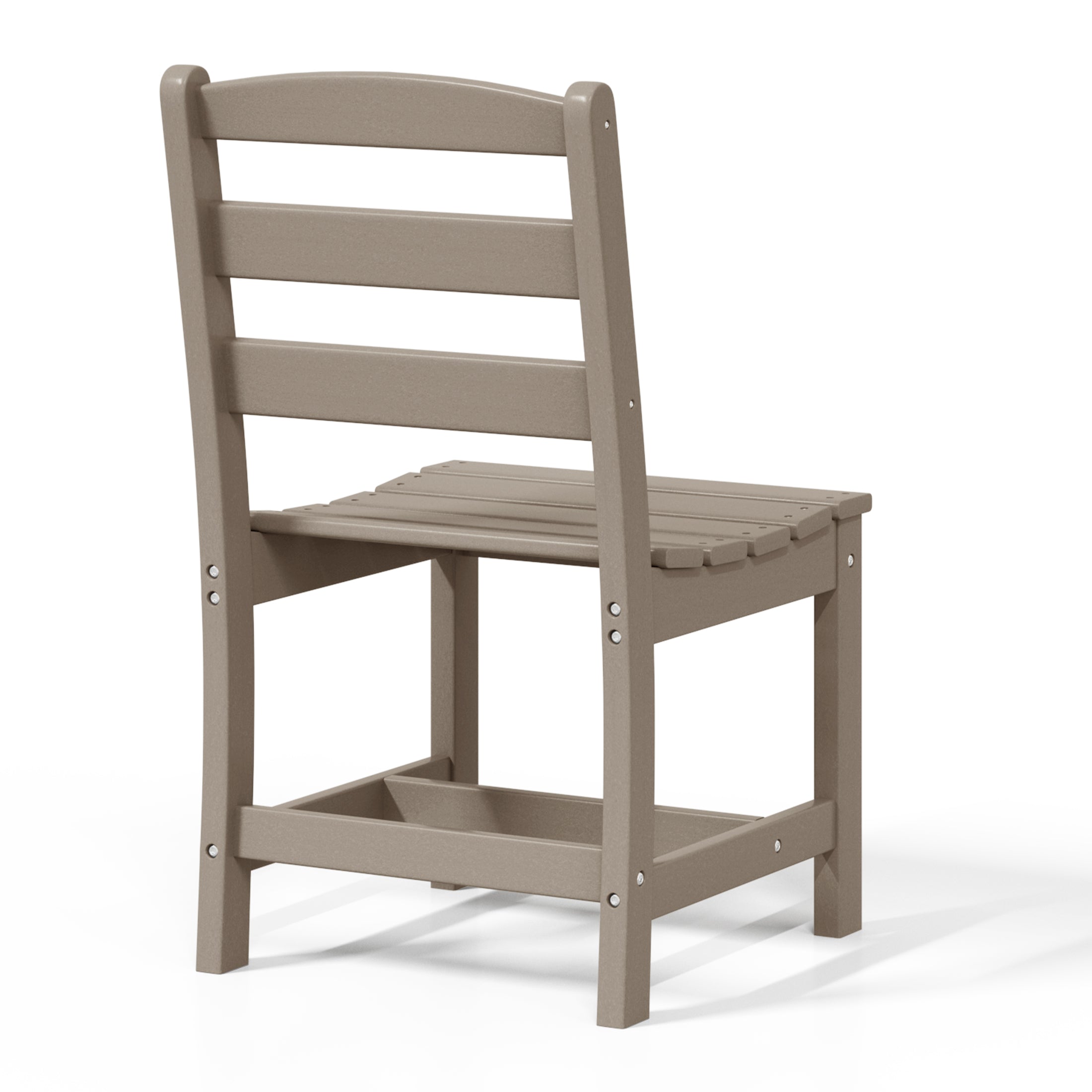 Palms Outdoor HDPE Patio Classic Armless Dining Side Chair