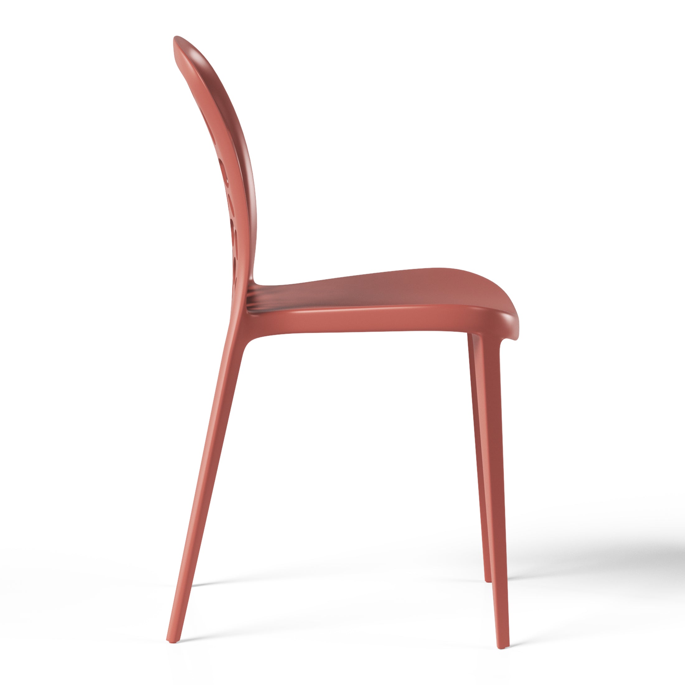 Sunshine Outdoor Modern Stackable Patio Dining Chairs (Set of 2)