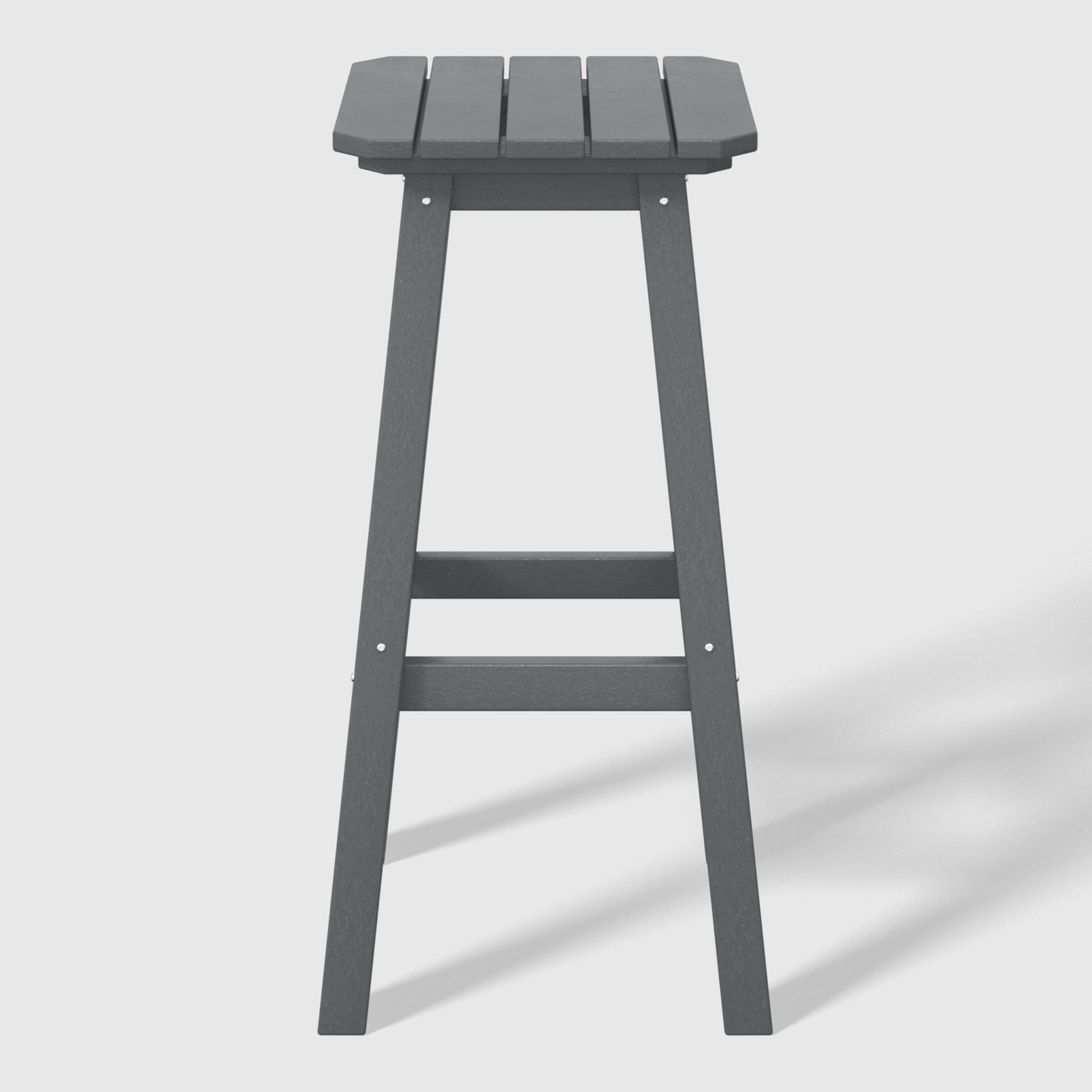 Paradise 29" HDPE Outdoor Patio Square Bar Stools (Set of 2)