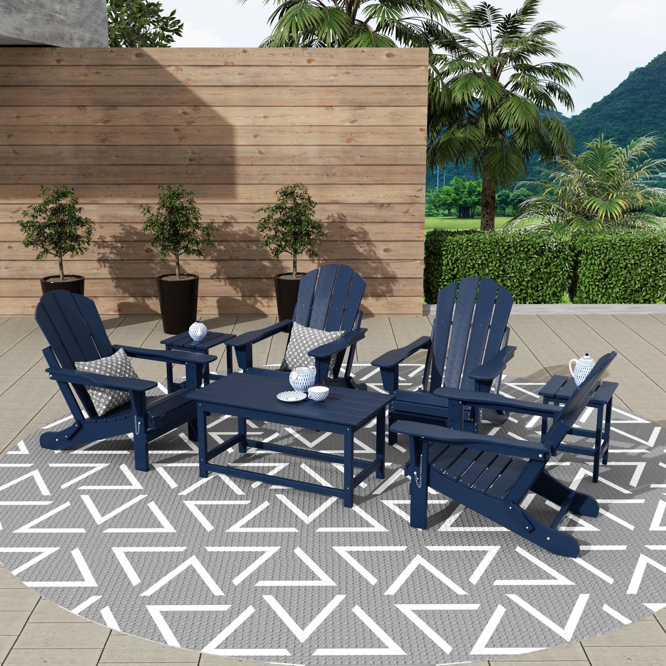 Paradise 3-Piece set outdoor Coffee and Side table for Adirondack chair