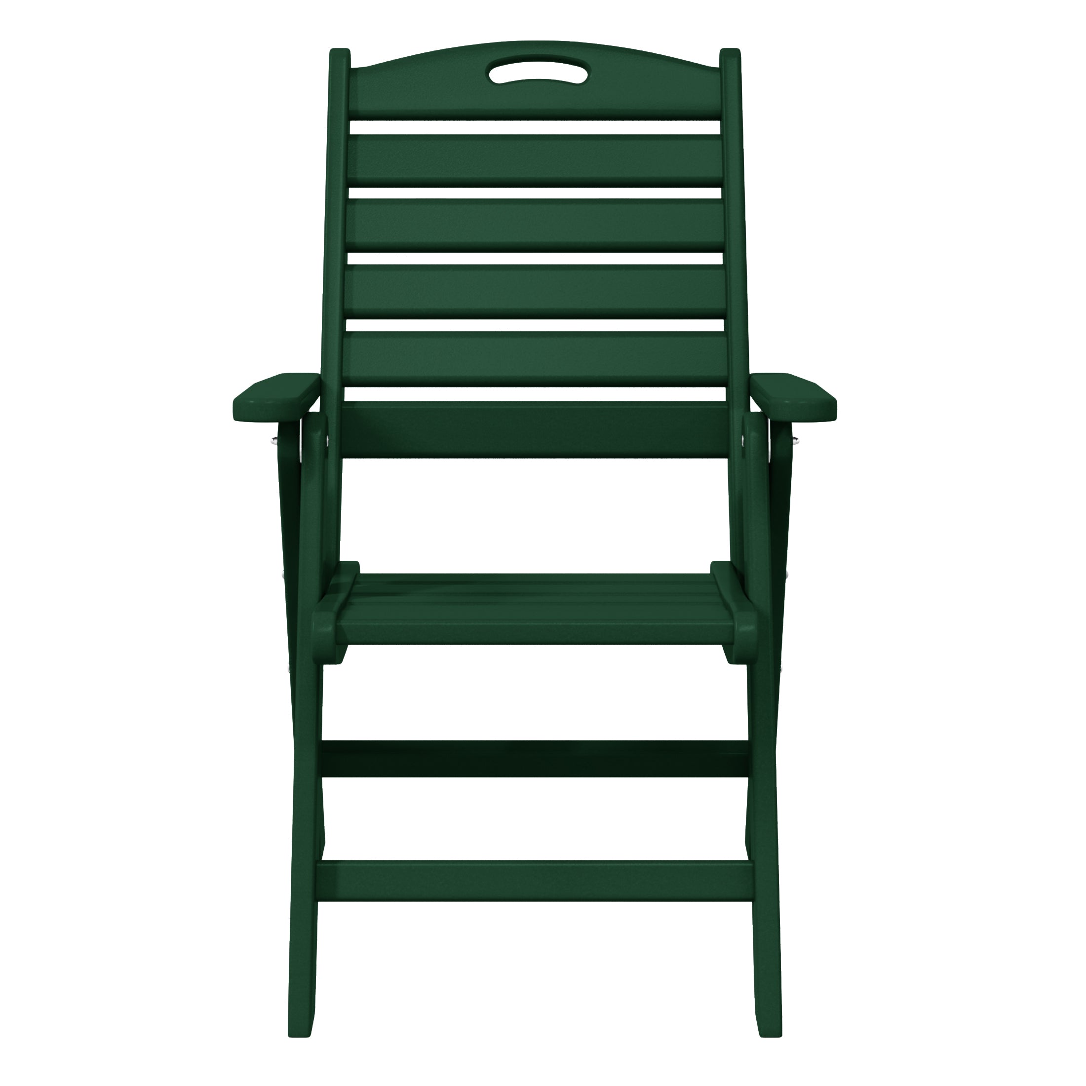 Cayman HDPE Adjustable Highback Folding Outdoor Patio Dining Chairs Set of 2