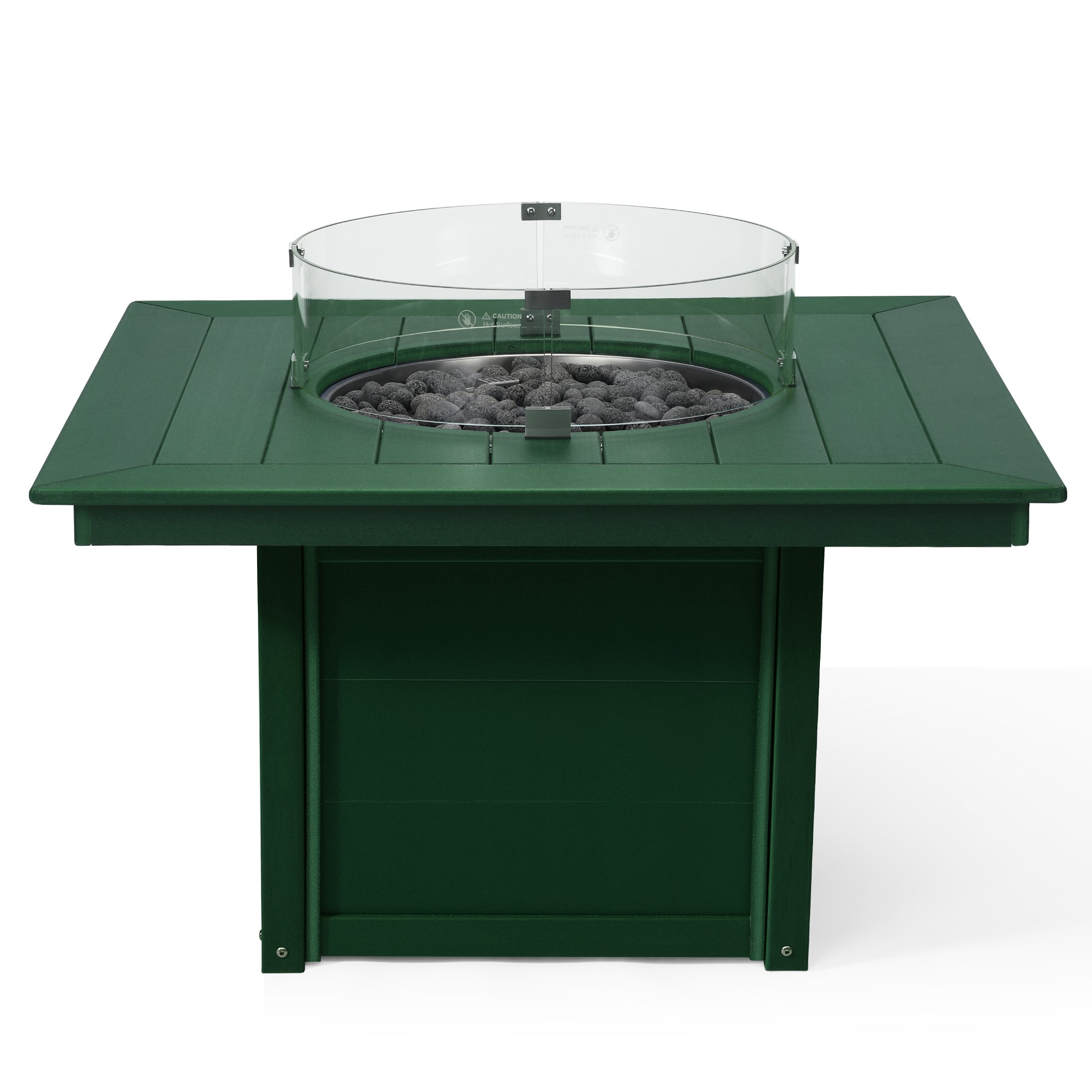 Sol 42" Modern Outdoor Patio Propane Square Fire Pit Table