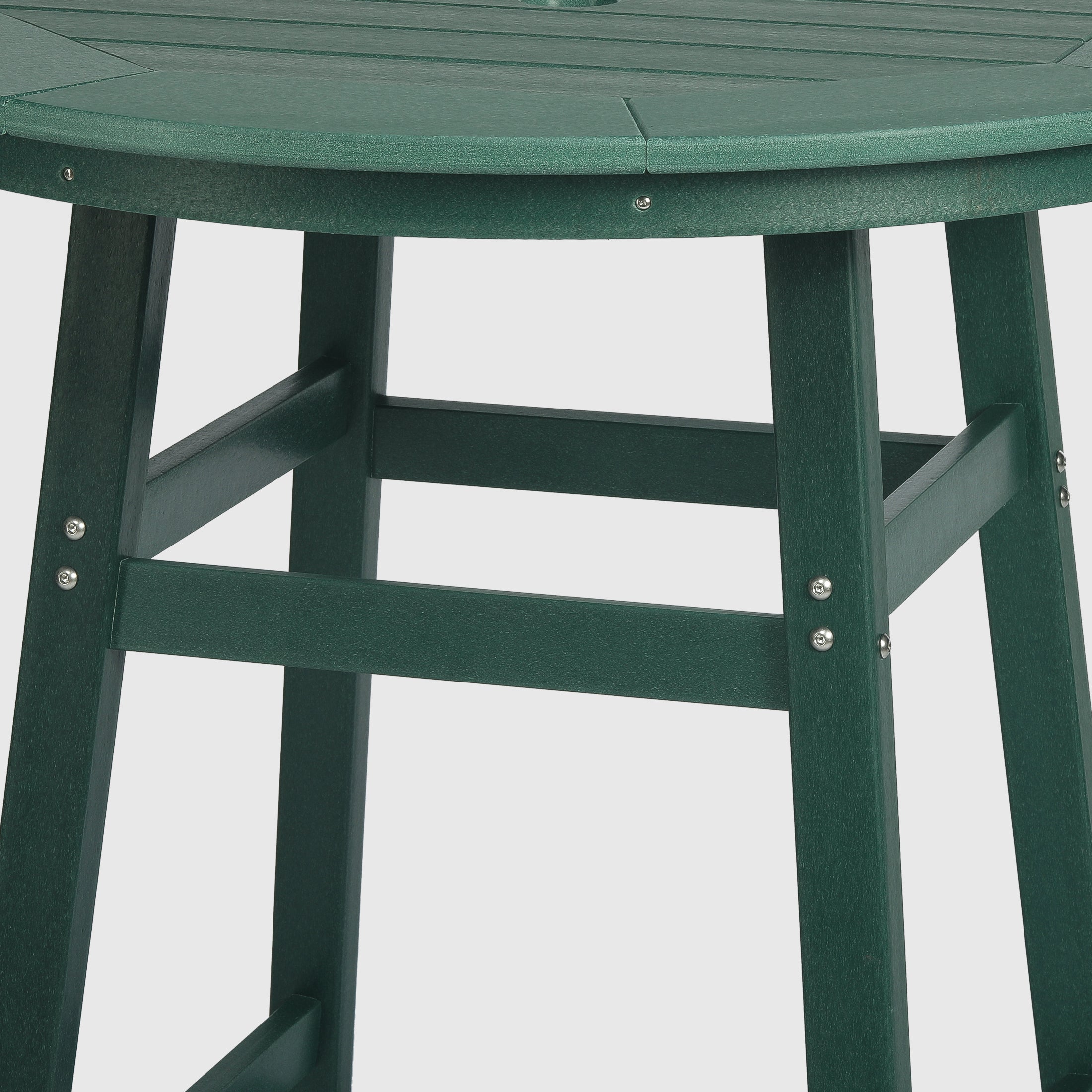 Paradise 5-Piece HDPE Outdoor Patio Dining Bar Bistro Table Set with Bar Stools