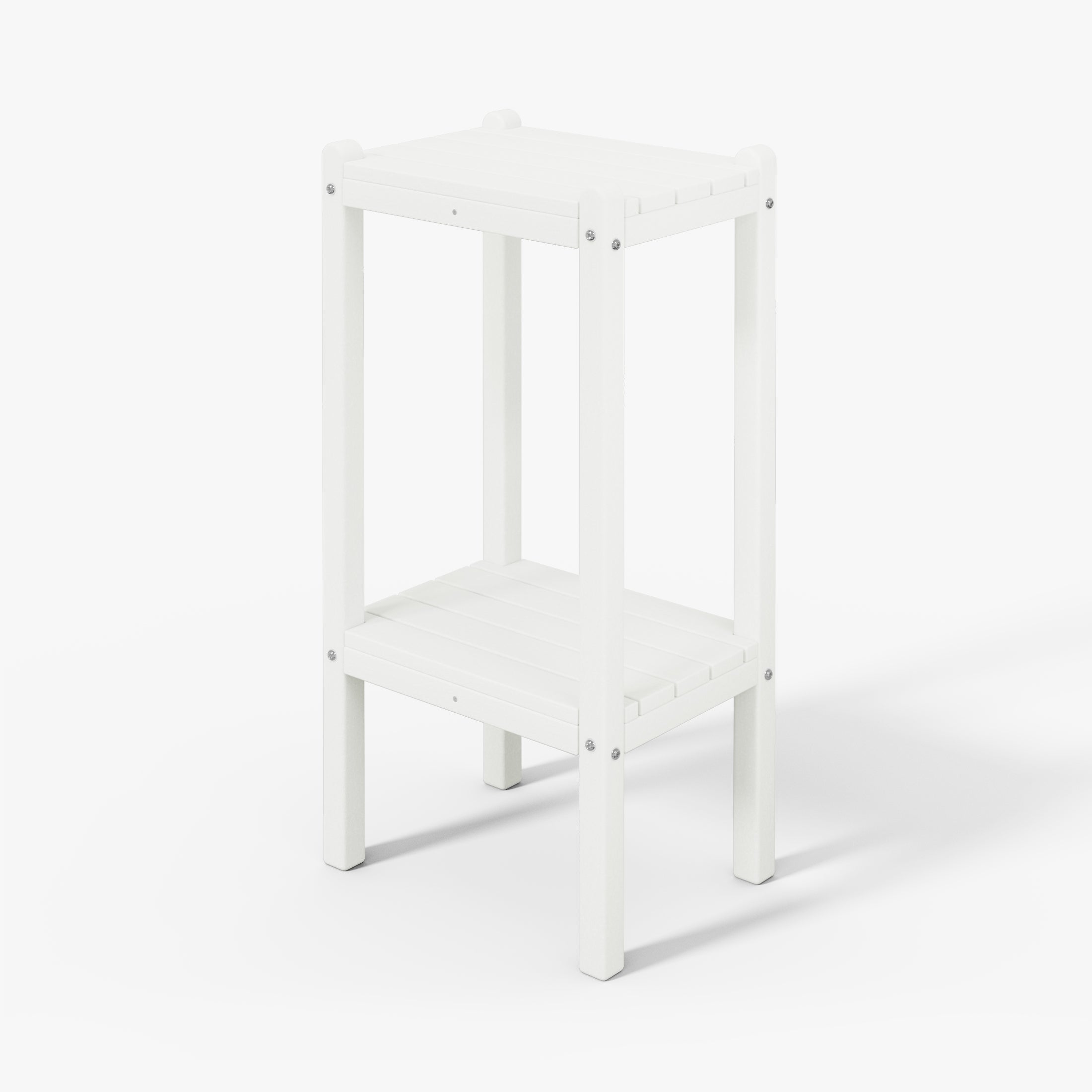 Paradise 36" Outdoor Adirondack HDPE 2-Tier Patio Side Table