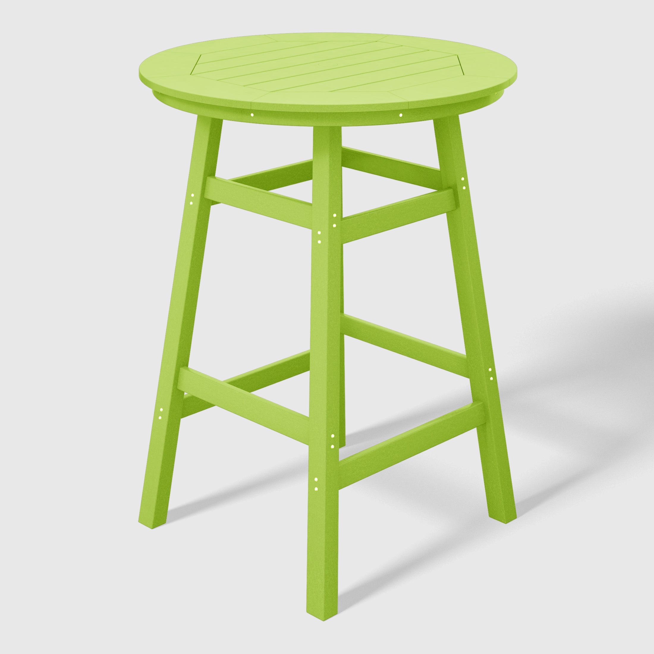 Paradise Outdoor 35" HDPE Round Patio Bar Height Table