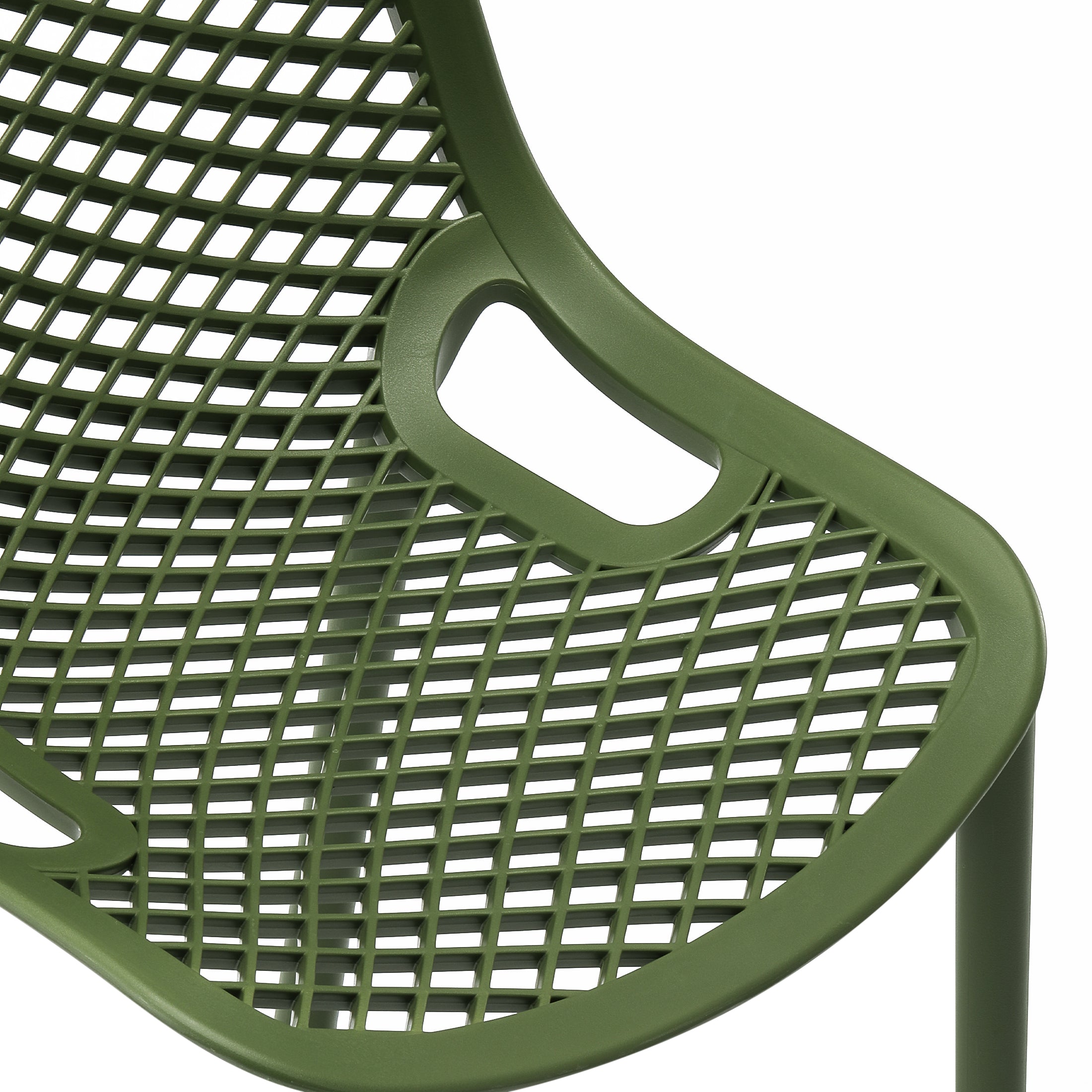 Sunshine 41.75" Outdoor Modern Polypropylene Plastic Patio Bar Height Stools (Set of 2)