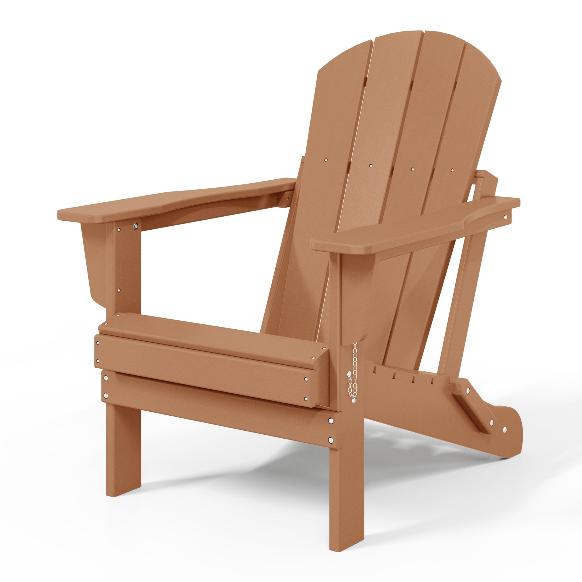 Paradise HDPE Outdoor Patio Folding Poly Adirondack Chair