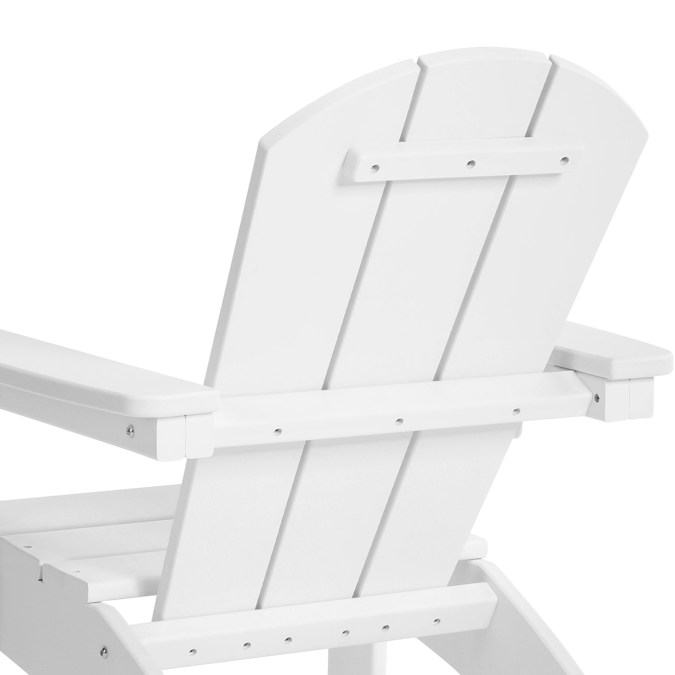 Paradise 3-Piece Kids HDPE Adirondack Chairs Set with Square Side Table and Cup Holders