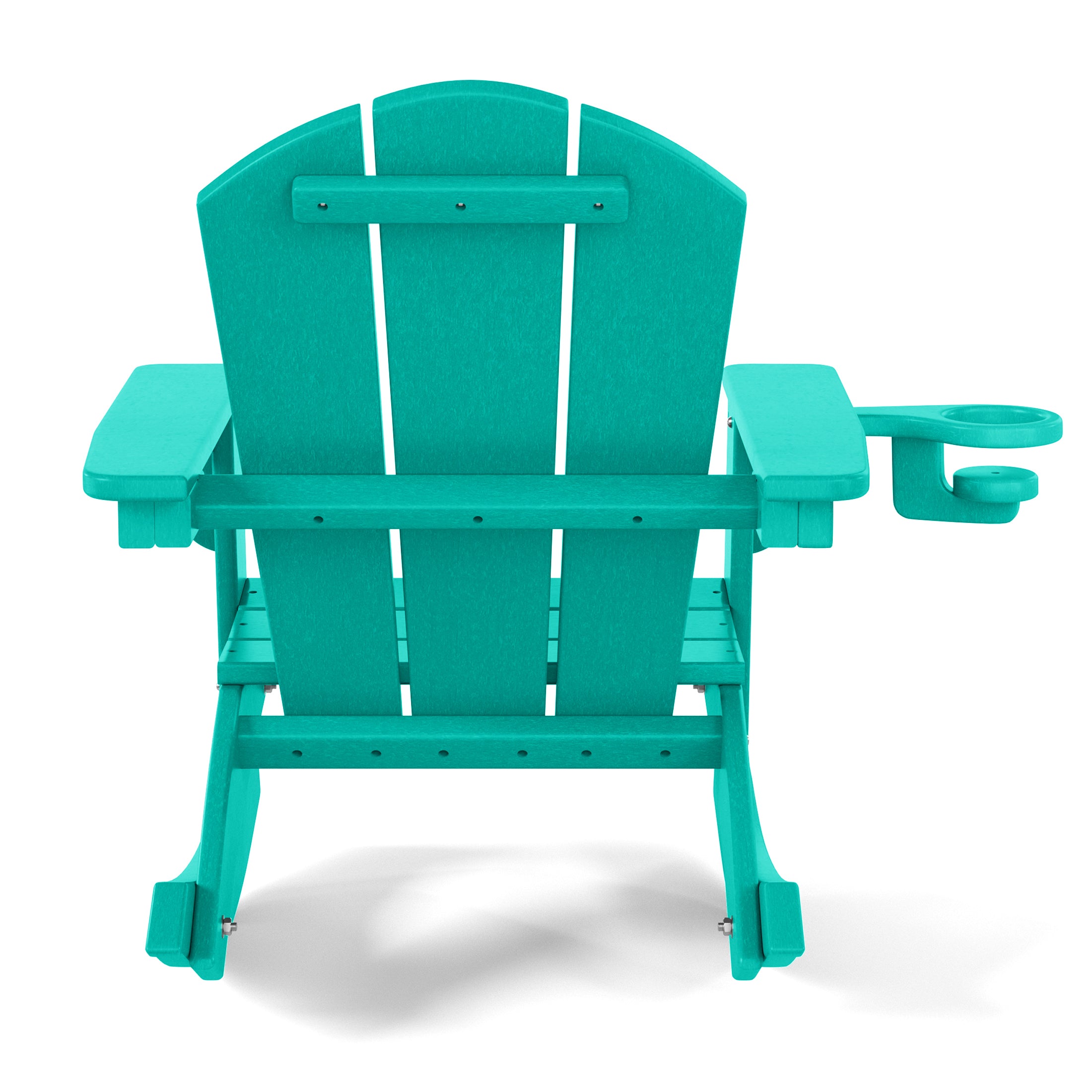 Paradise Outdoor HDPE Plastic Preschool Toddler Classic Adirondack Rocking Chairs (Set of 2)